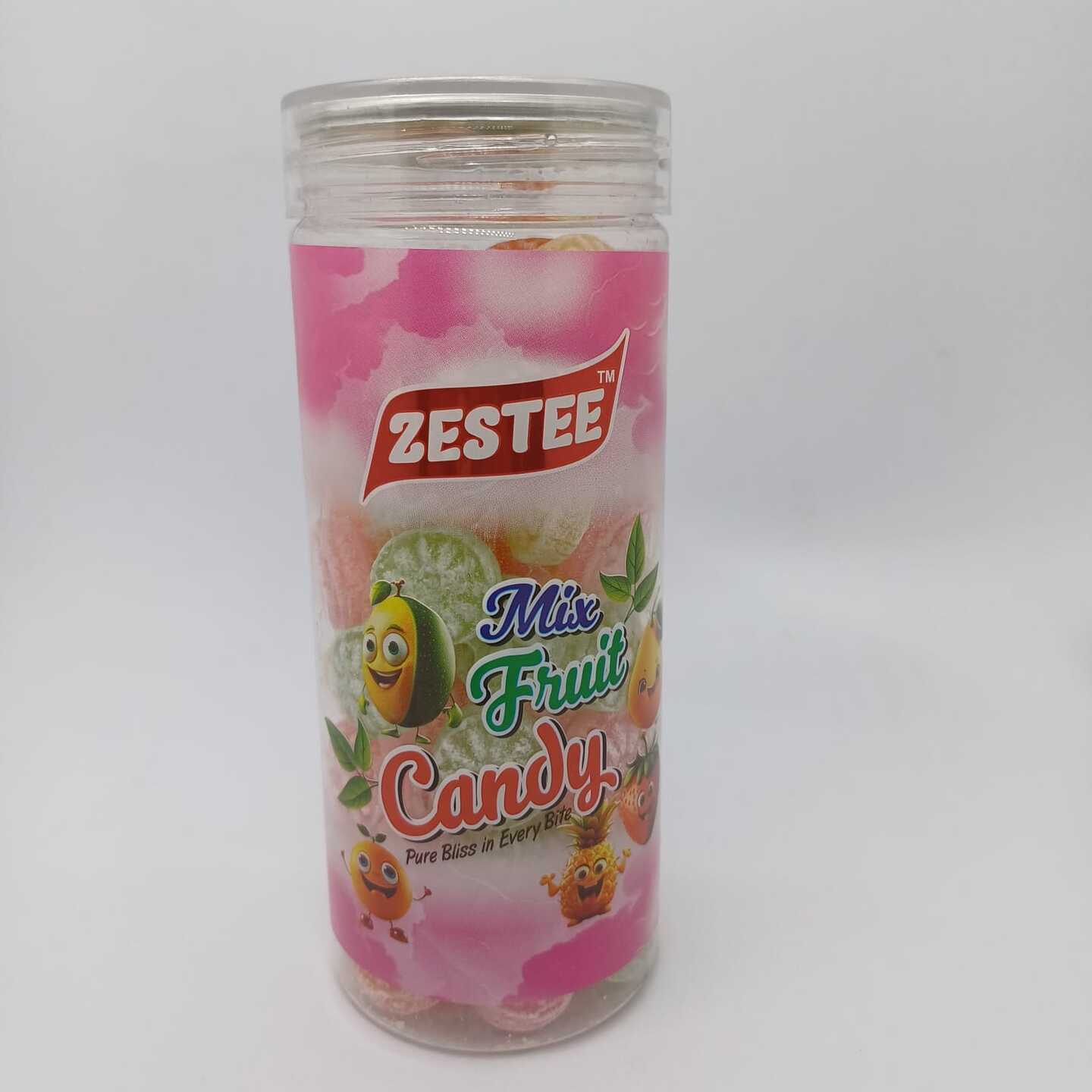 ZESTEE Flavoured Sugar Sweet & Chatpata Candy Khatti Meethi Toffee for Kids 220gm (Mix Fruit)