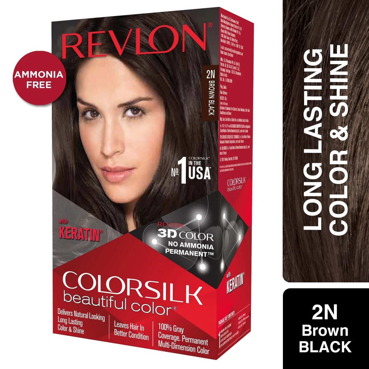 REVLON COLORSILK BROWN BLACK 2N Hair Color