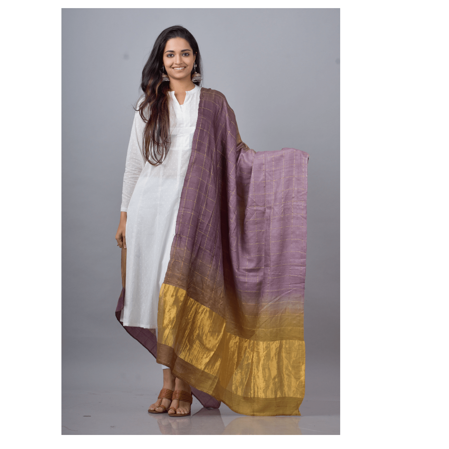 Tussar Silk Ethnic Dupatta