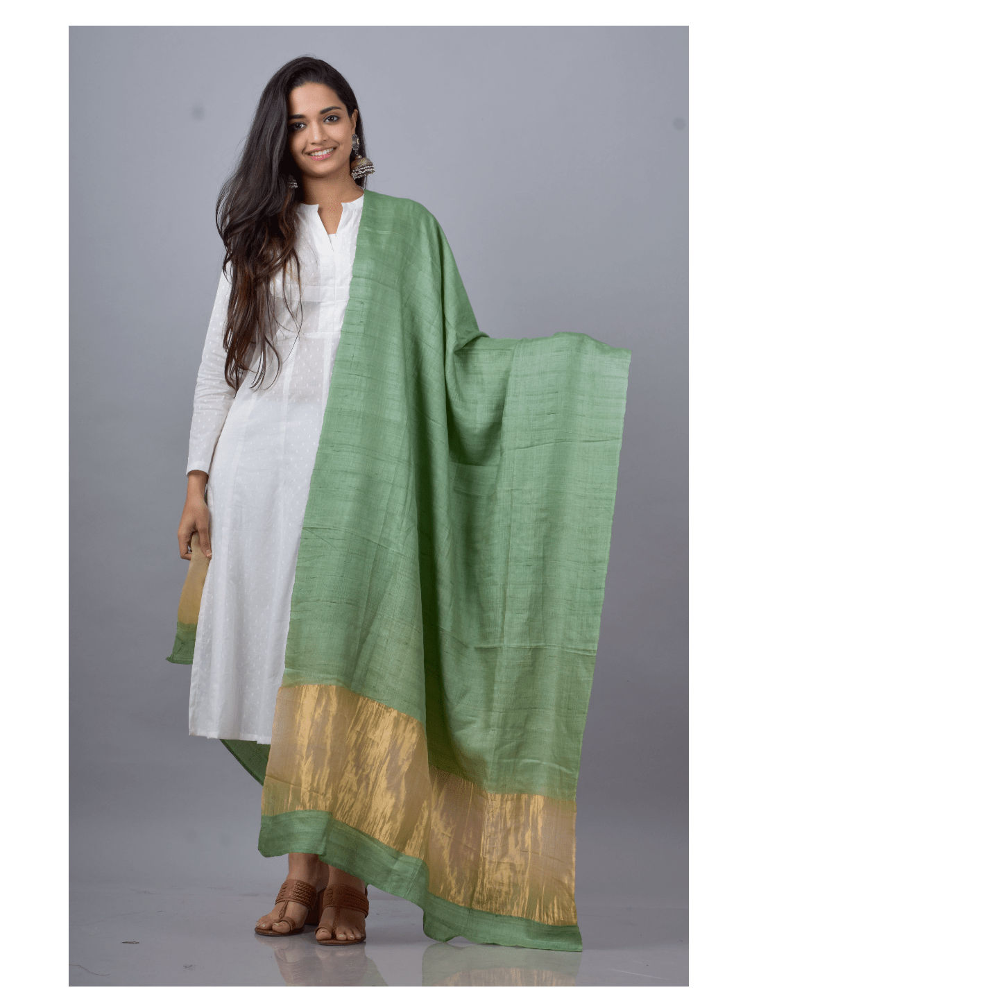 Tussar Silk Ethnic Dupatta