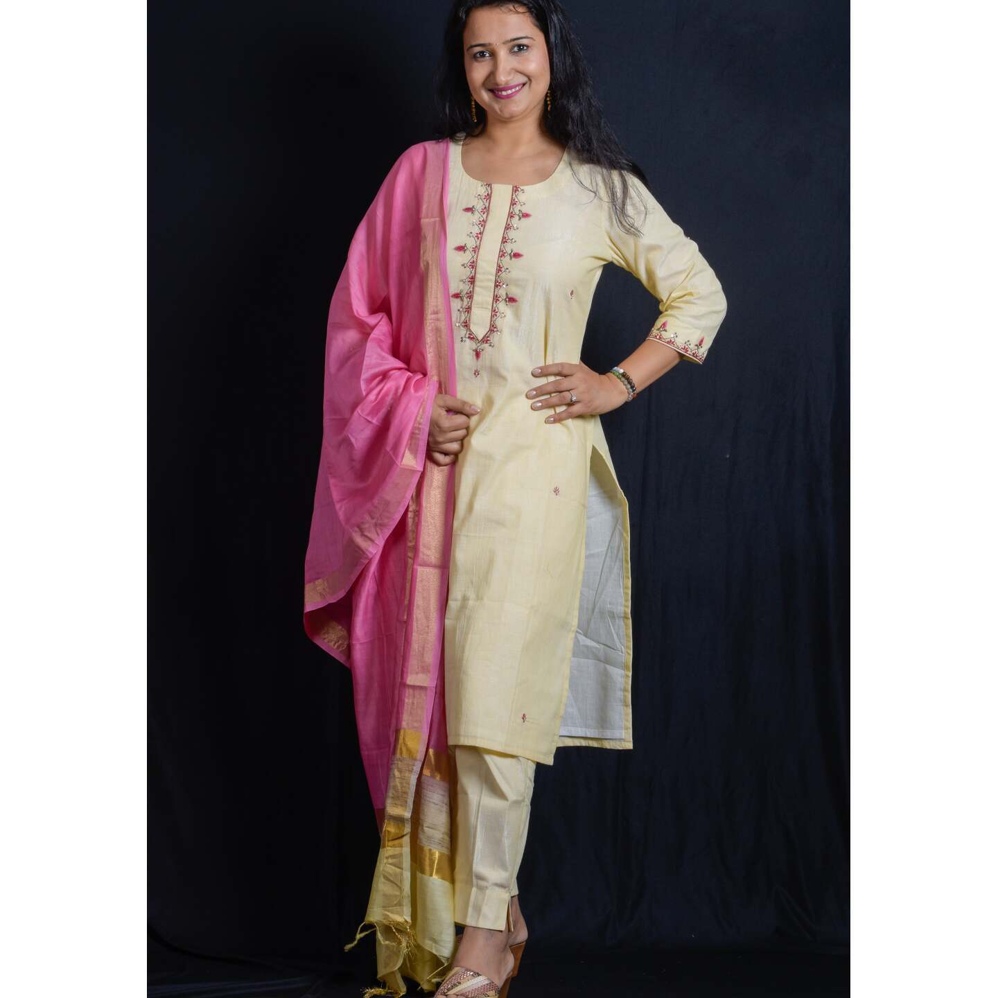 Women Mango kurta pant set