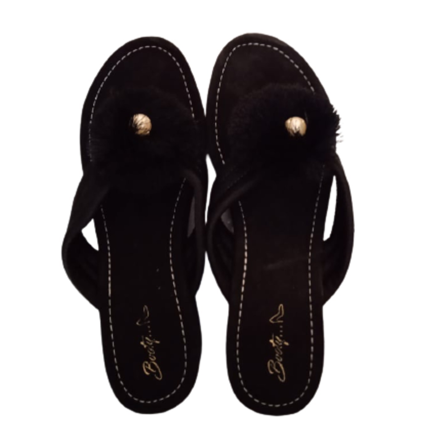 Black Heel Daily Wear Chappal
