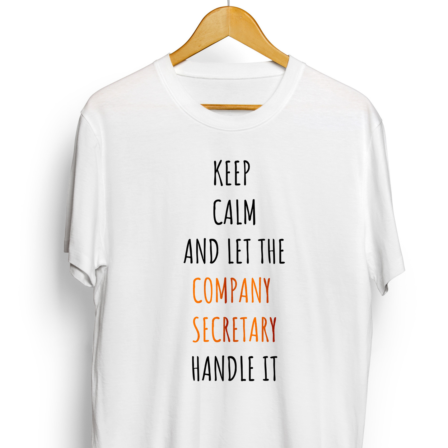 Keep Calm Company Secretary T-shirt for Men