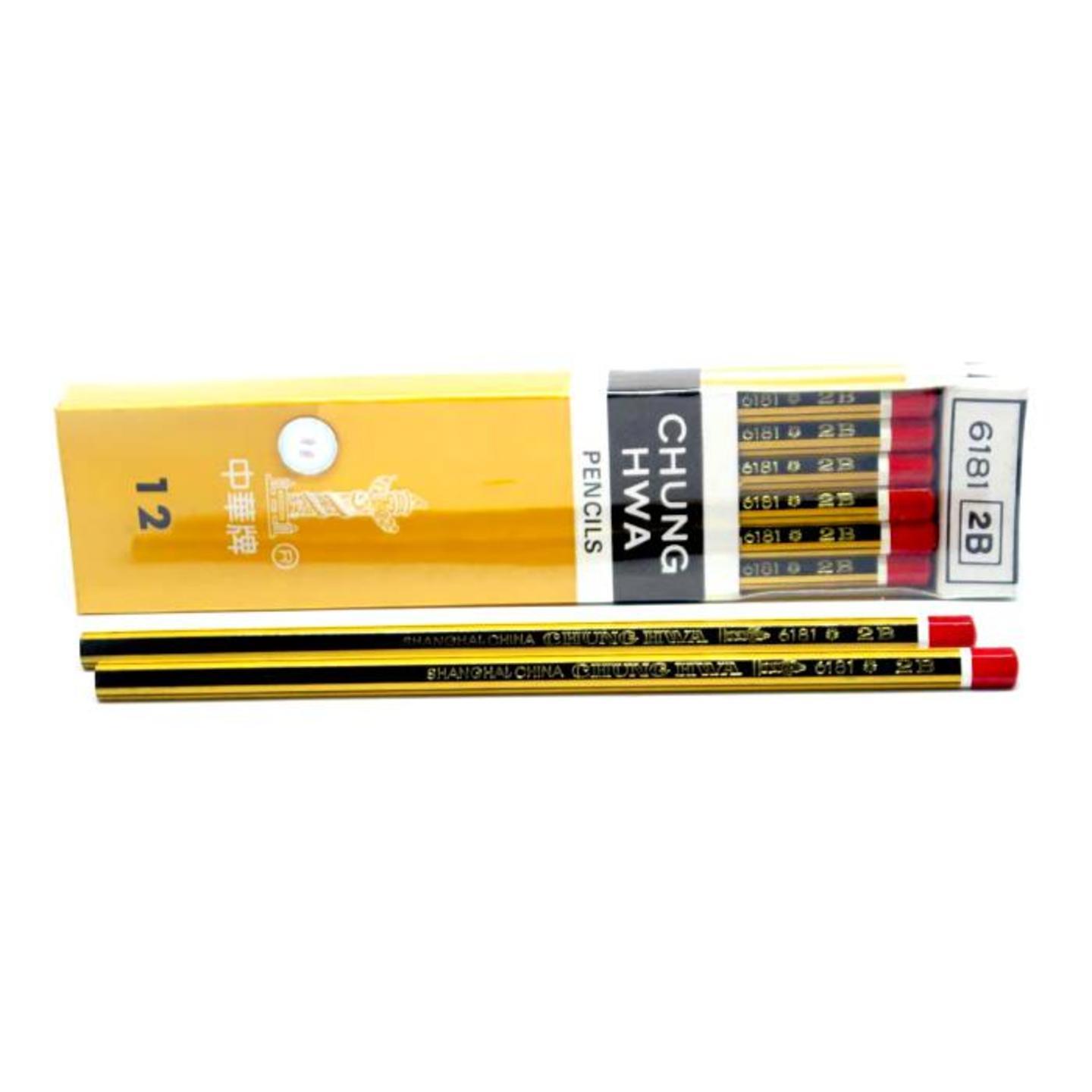 Chung Hwa 2B Pencils  Box of 12 pcs