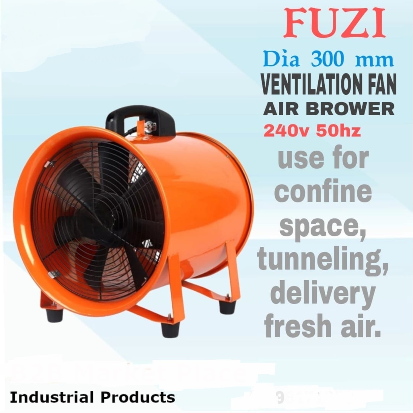 Fuzi 12'' 240v Air Brower Ventilation Fan 