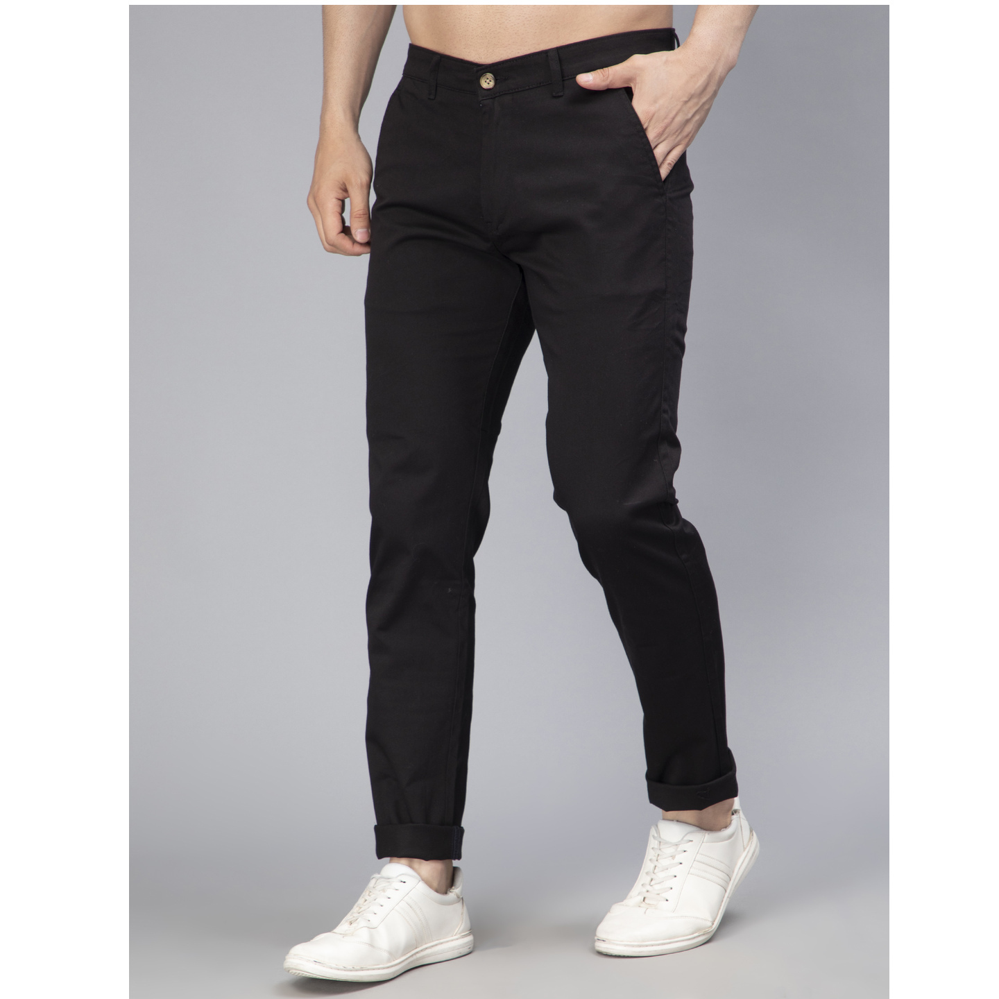 Men cotton trouser Z-black