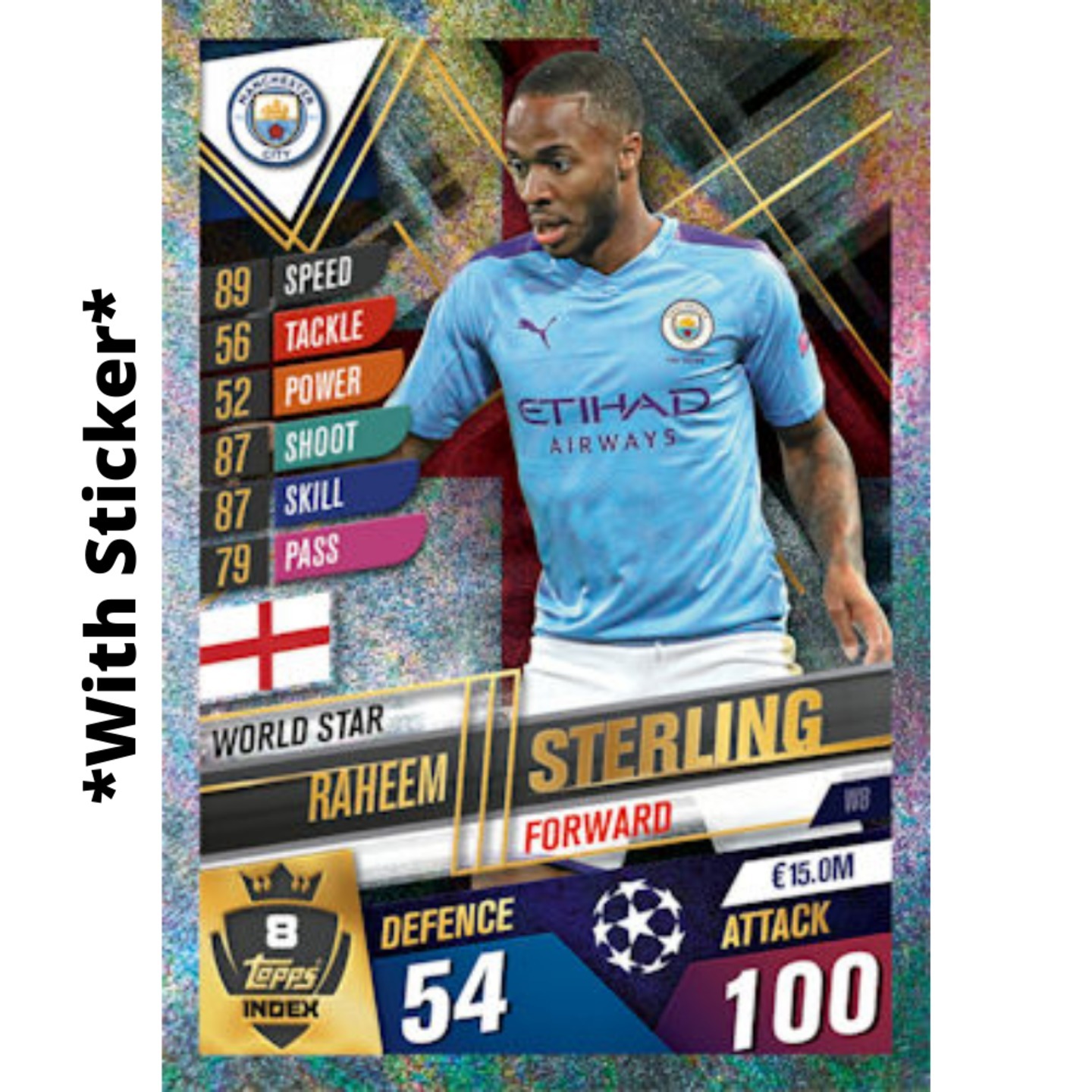 Raheem Sterling MATCH ATTAX 101 2019-20