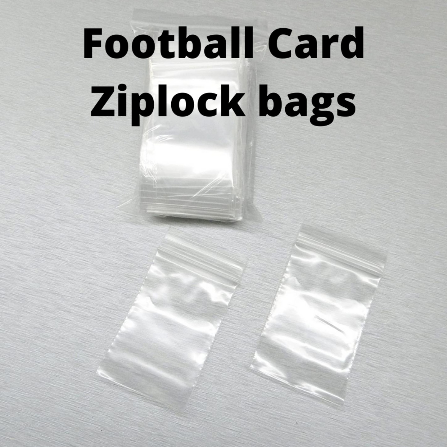 FOOTBALL CARD ZIPLOCK BAGS