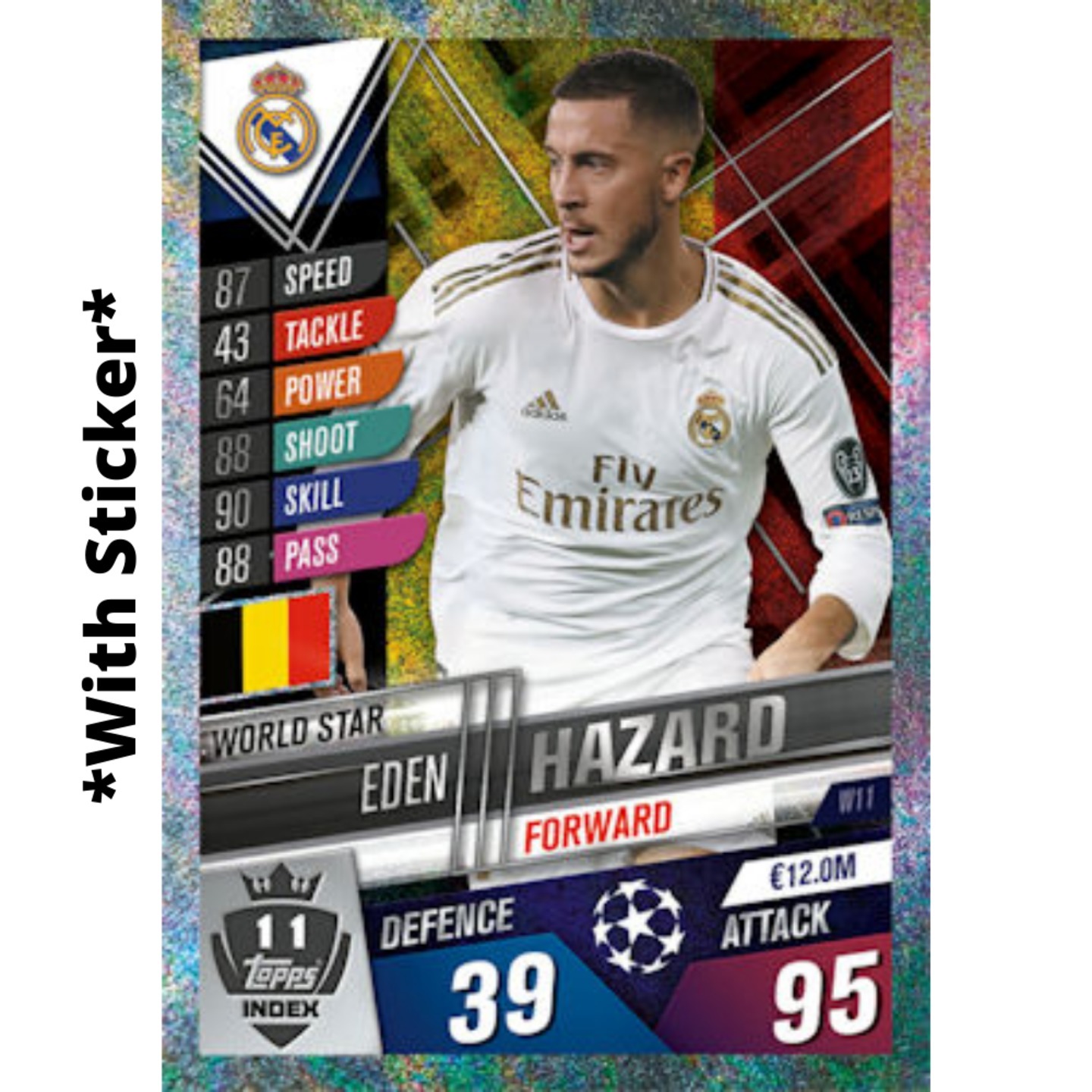 Eden Hazard MATCH ATTAX 101 2019-20