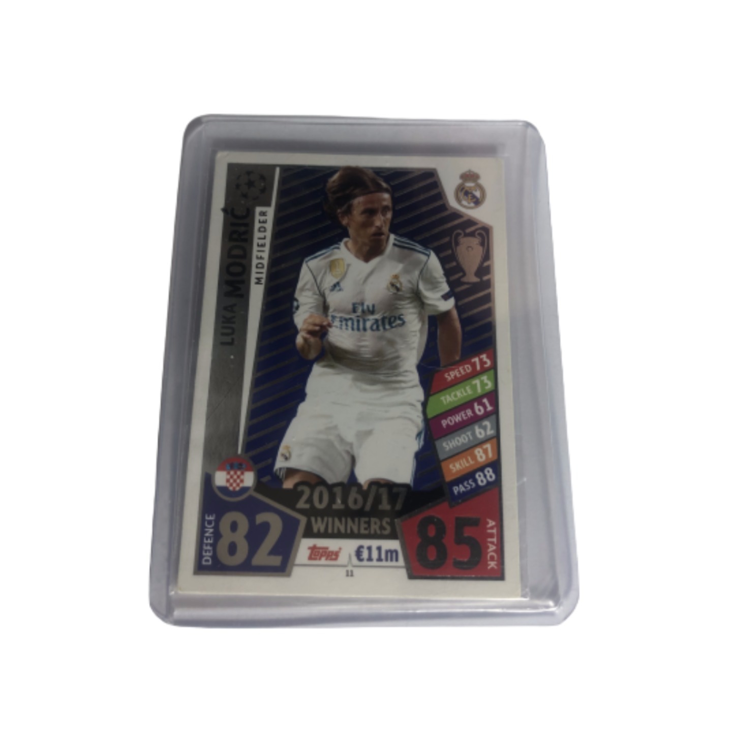 LUKA MODRIC CHAMPIONS LEAGUE 2017-18 [2016-17 WINNERS] CARD