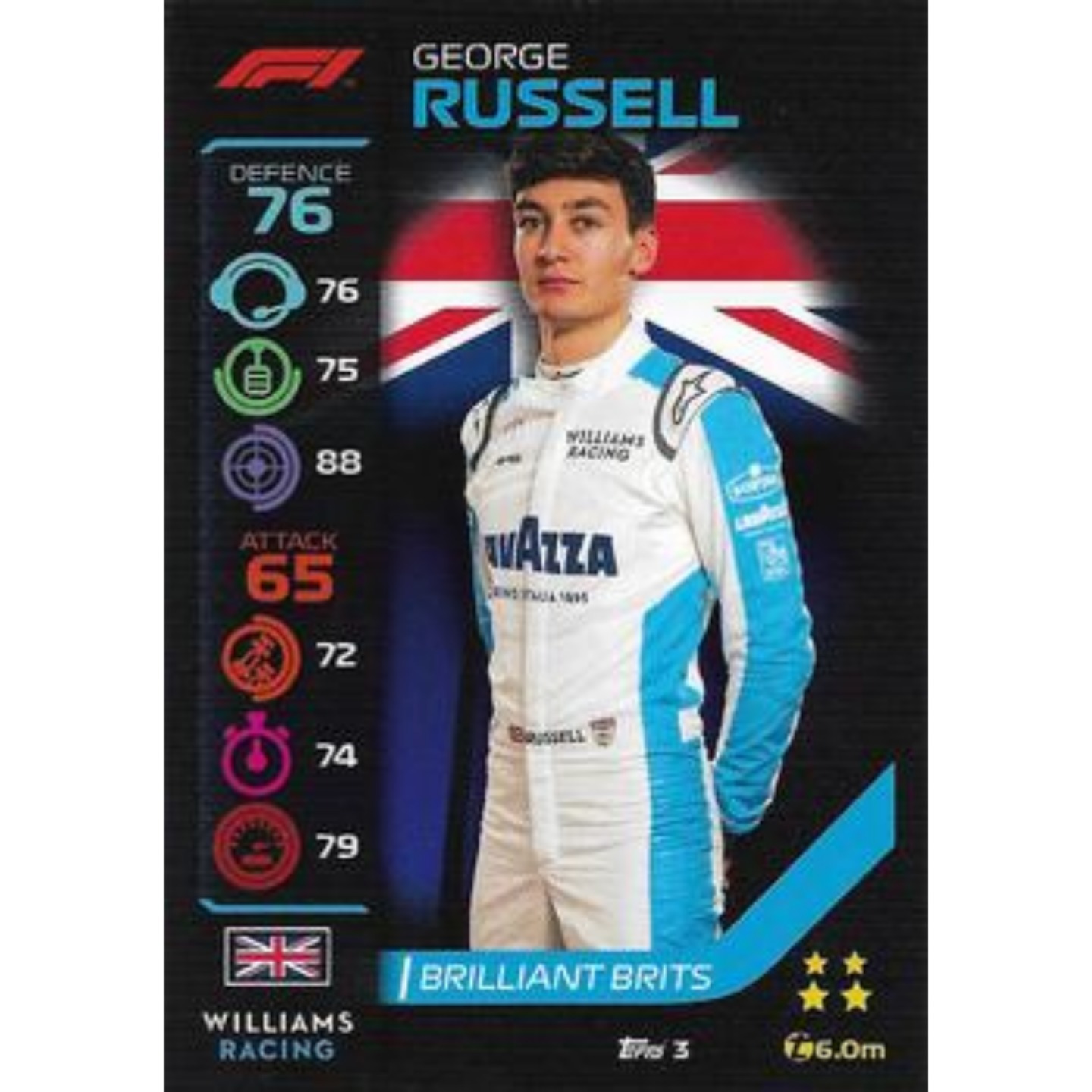 George Russell BRILLIANT BRITS Card