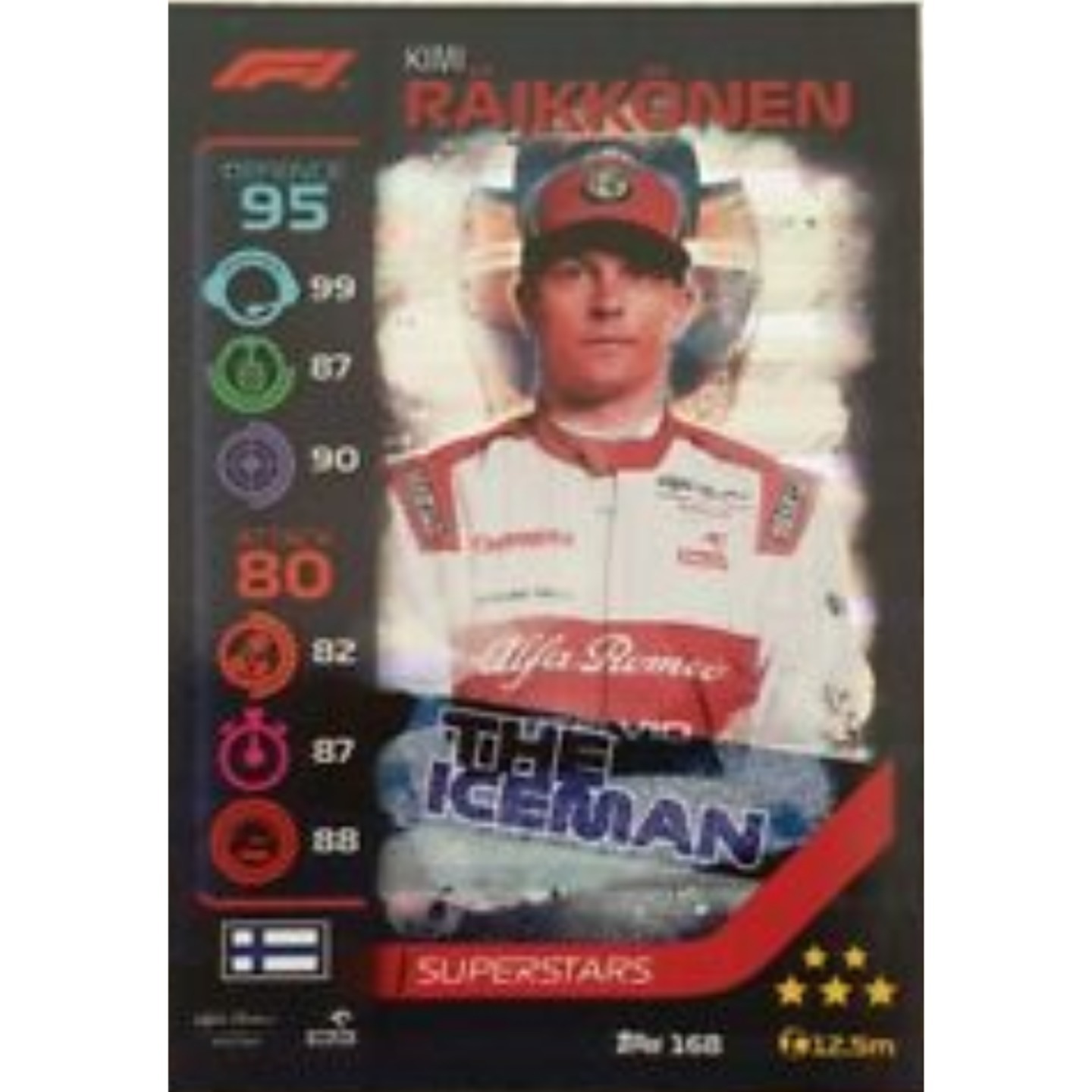 Kimi Räikkönen Turbo Attax Holo Foil Card