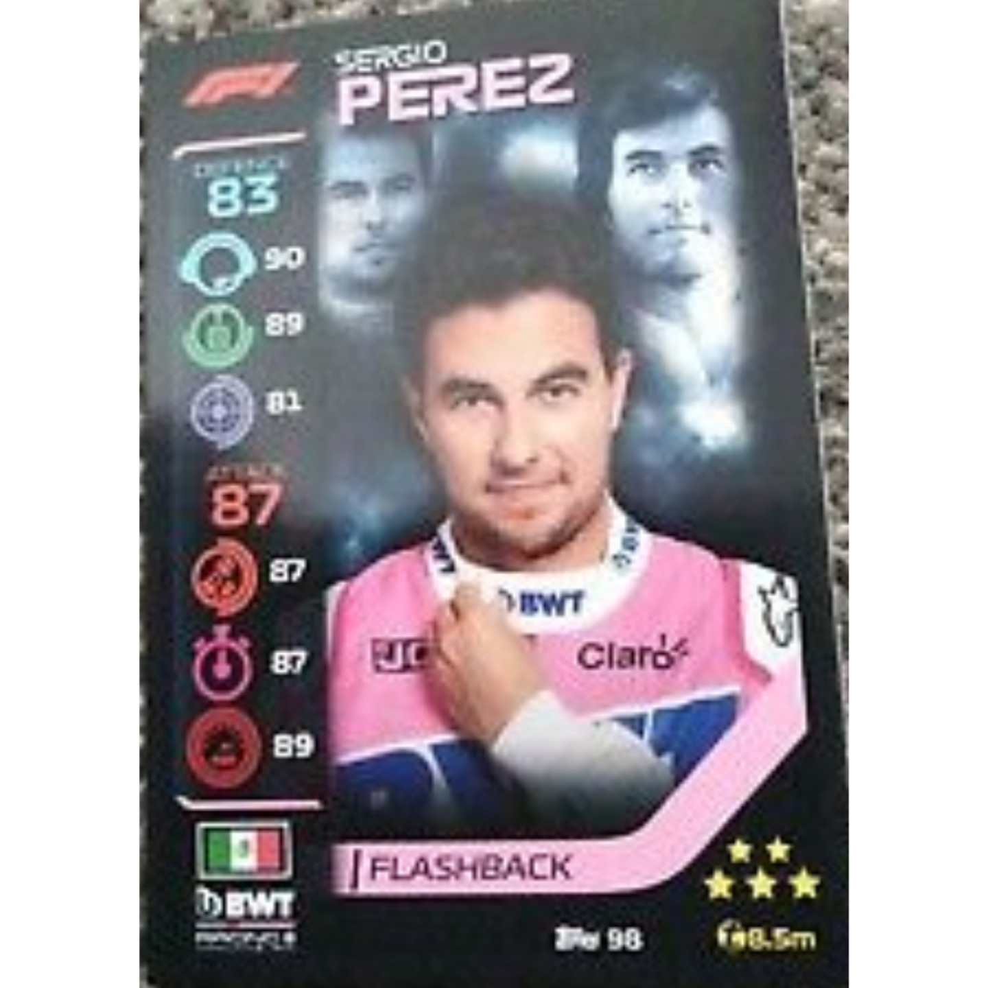 Serido Perez Turbo Attax Flashback Card