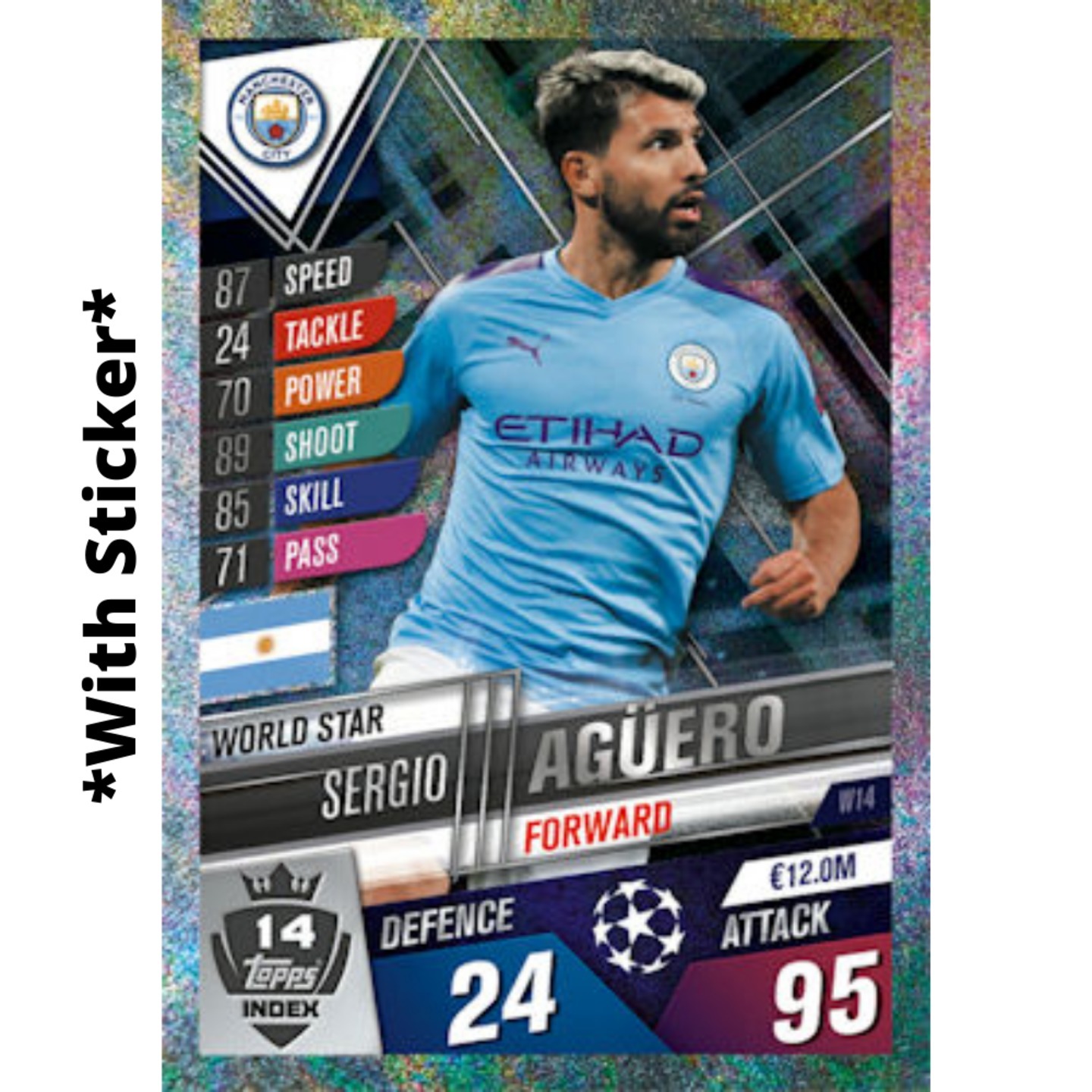 Sergio Agüero MATCH ATTAX 101 2019-20