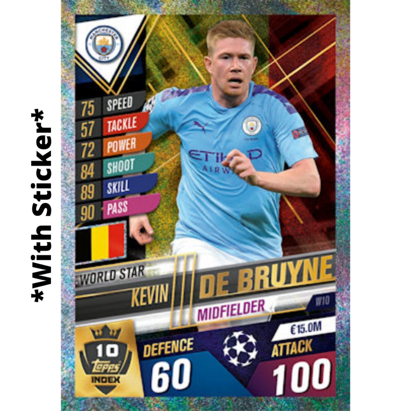Kevin De Bruyne MATCH ATTAX 101 2019-20