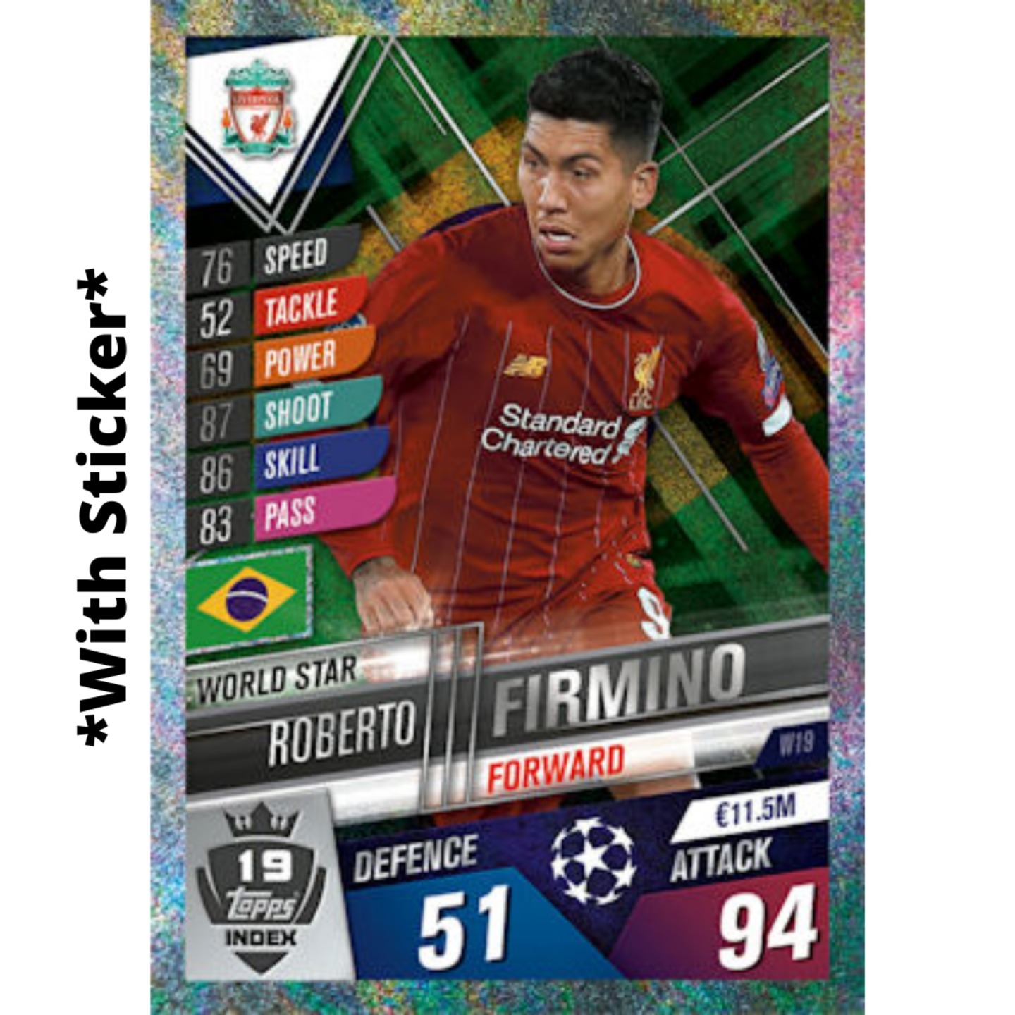 Roberto Firmino MATCH ATTAX 101 2019-20
