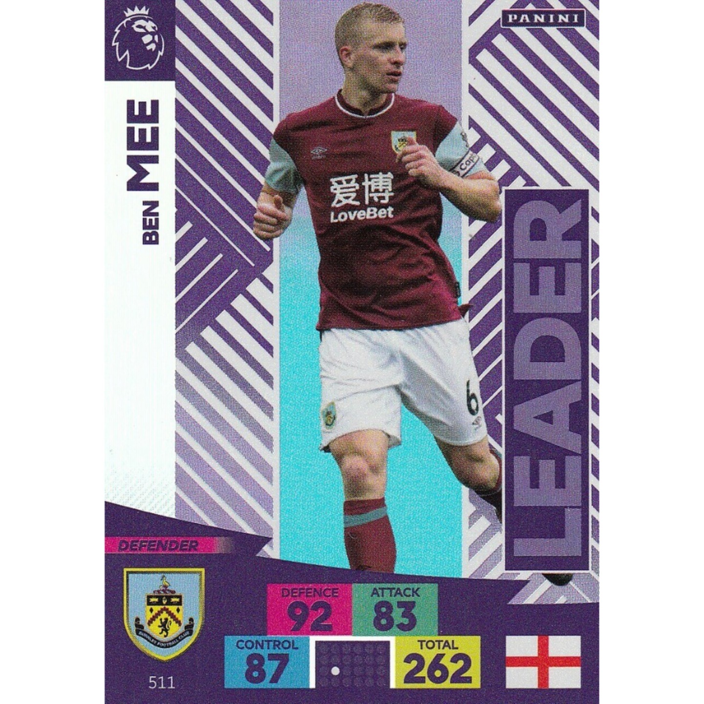 511 BEN MEE LEADER CARD