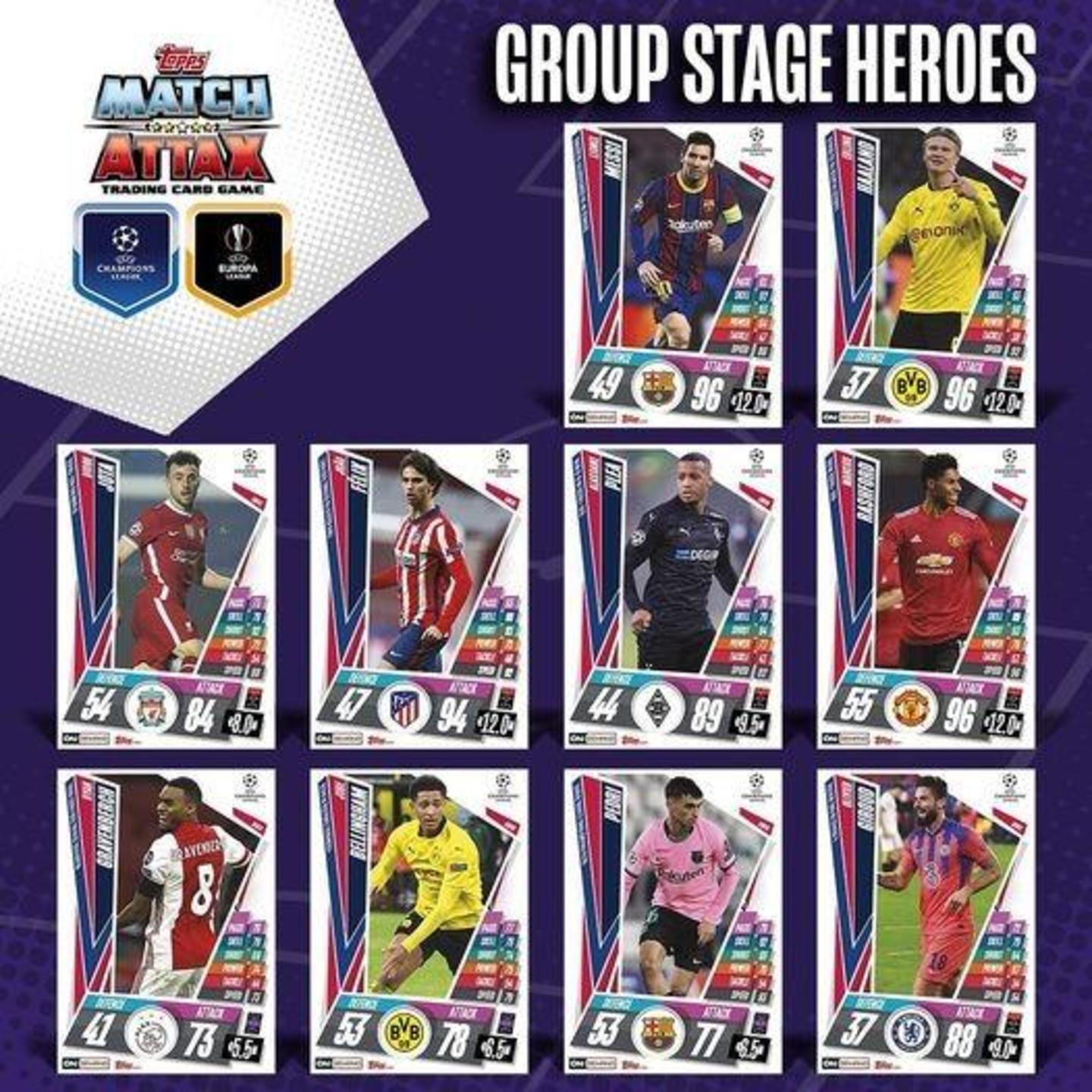 Match Attax 2020/21 On Demand Pack 1 - Group Stage Heroes