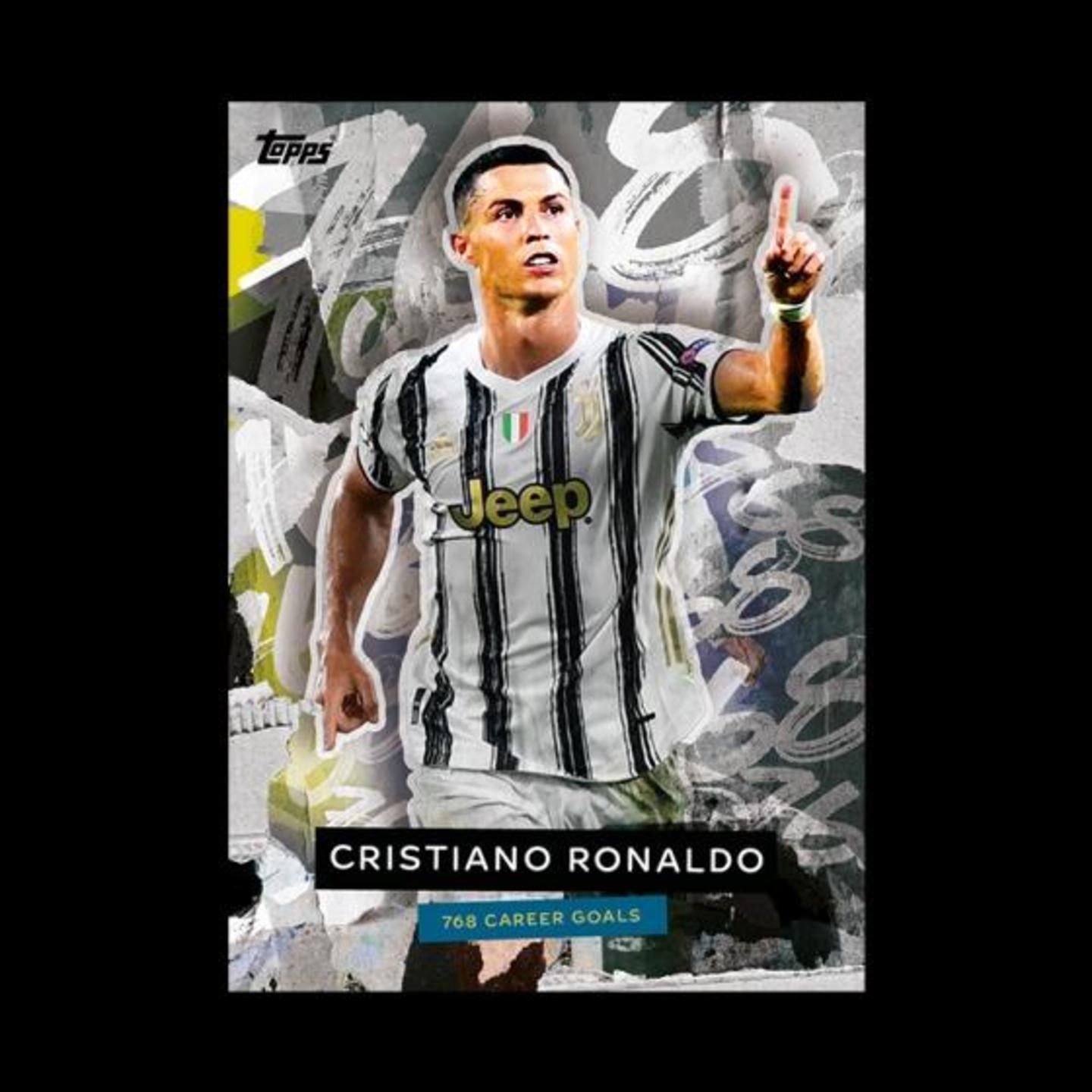 TOPPS NOW CR7 768 CAREER GOALS BASE CARD