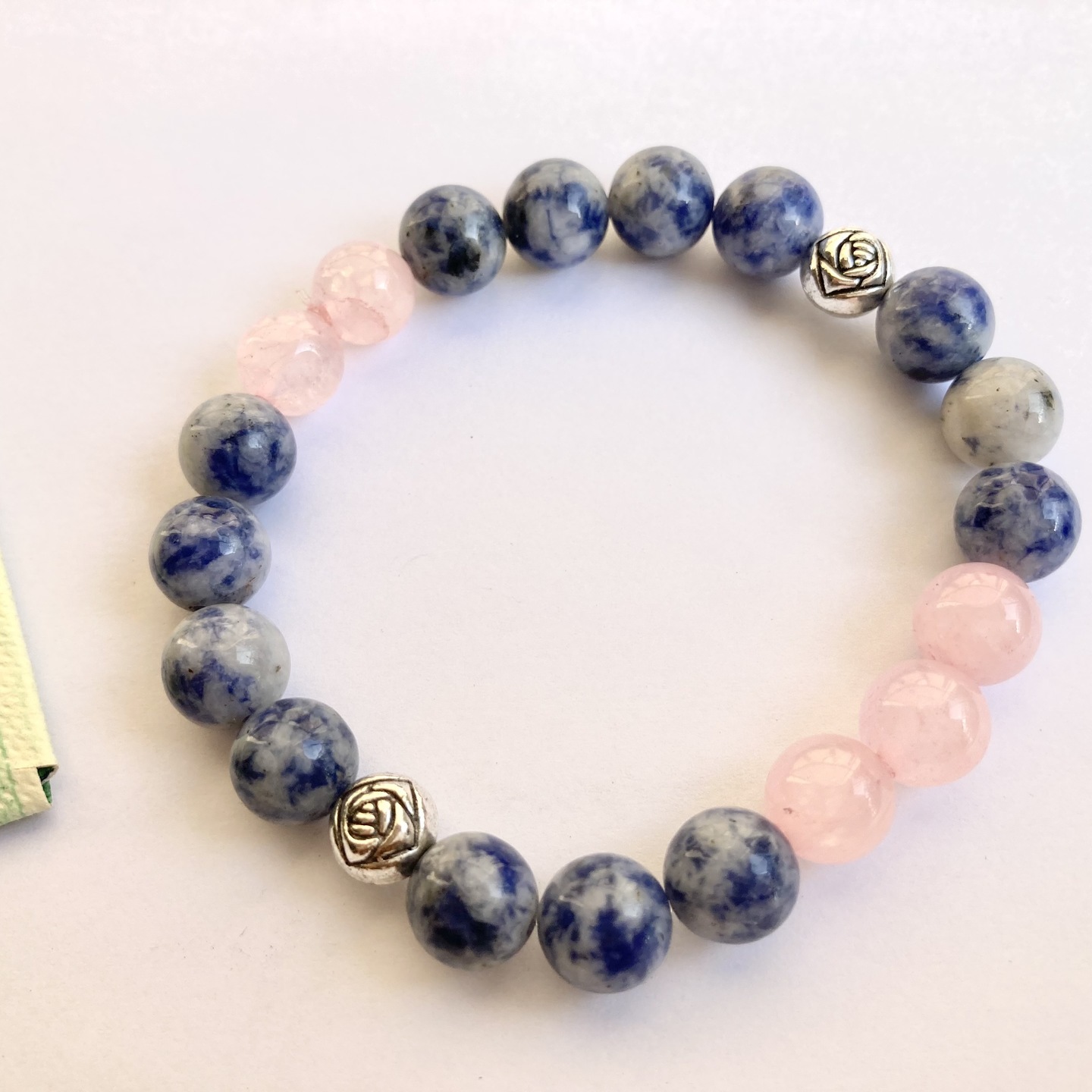 Utsavaa Lapis Lazuli Rose Quartz with Rose beads