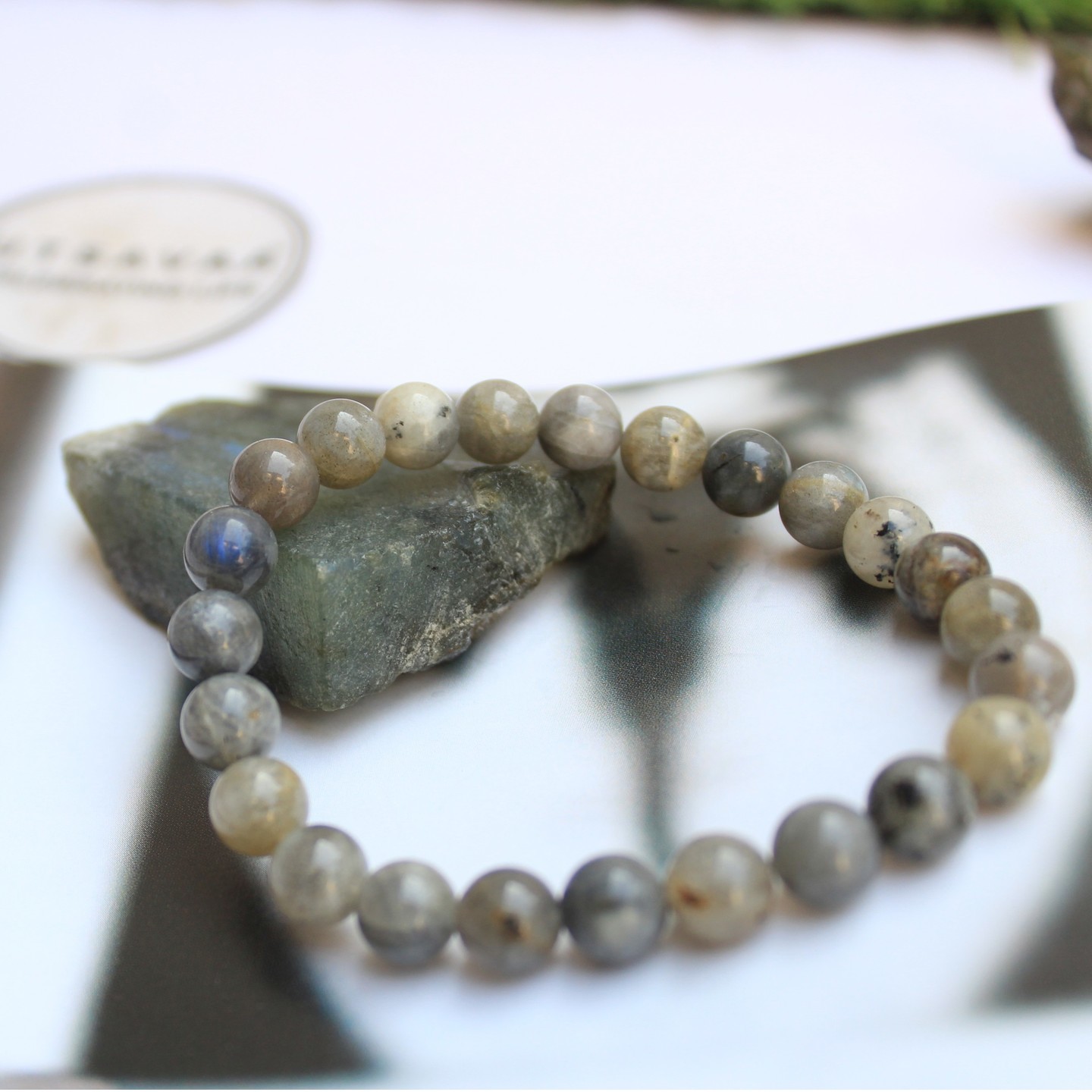 For Courage and Protection- Labradorite Bracelet- UTSAVAA