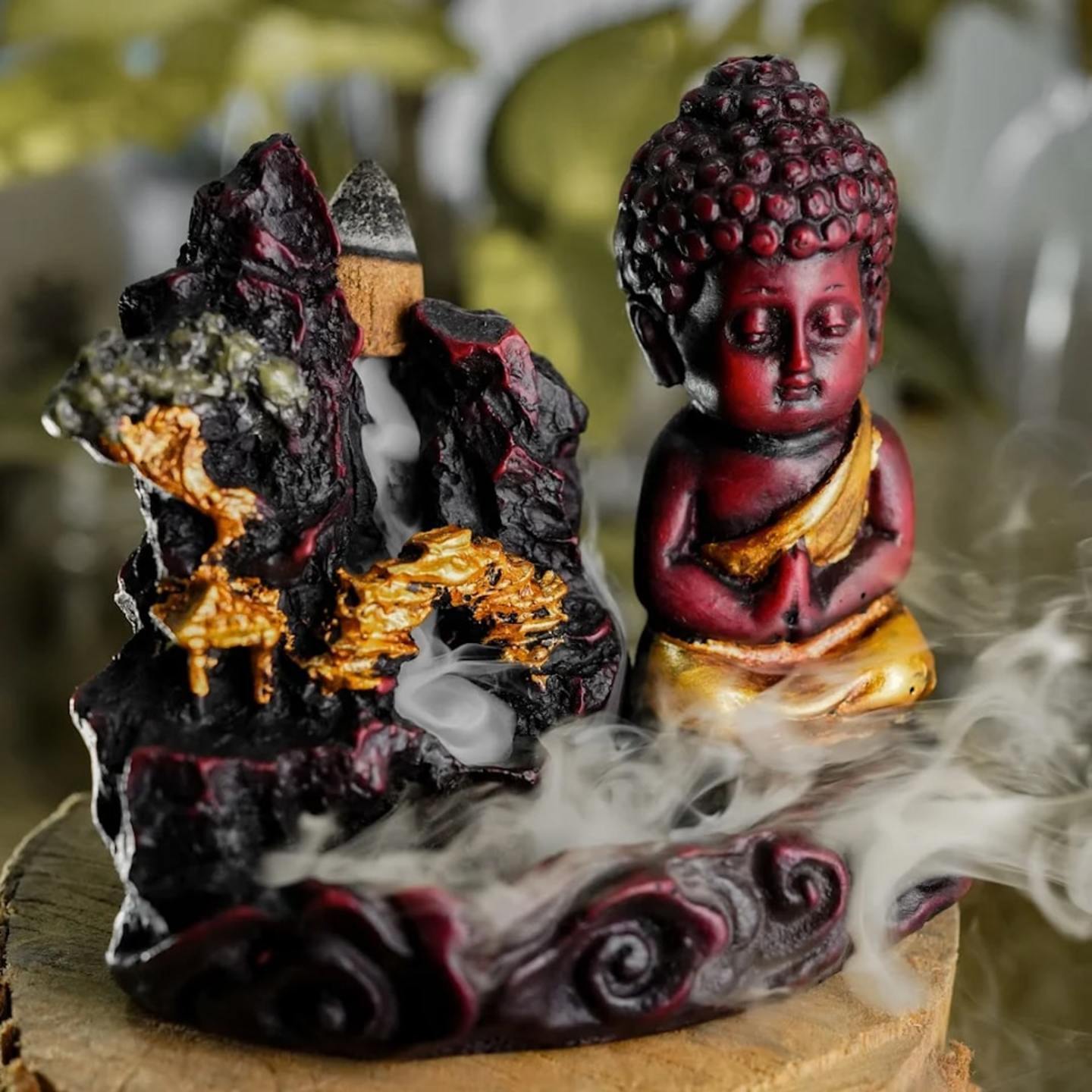 Buddha Backflow Idols Red