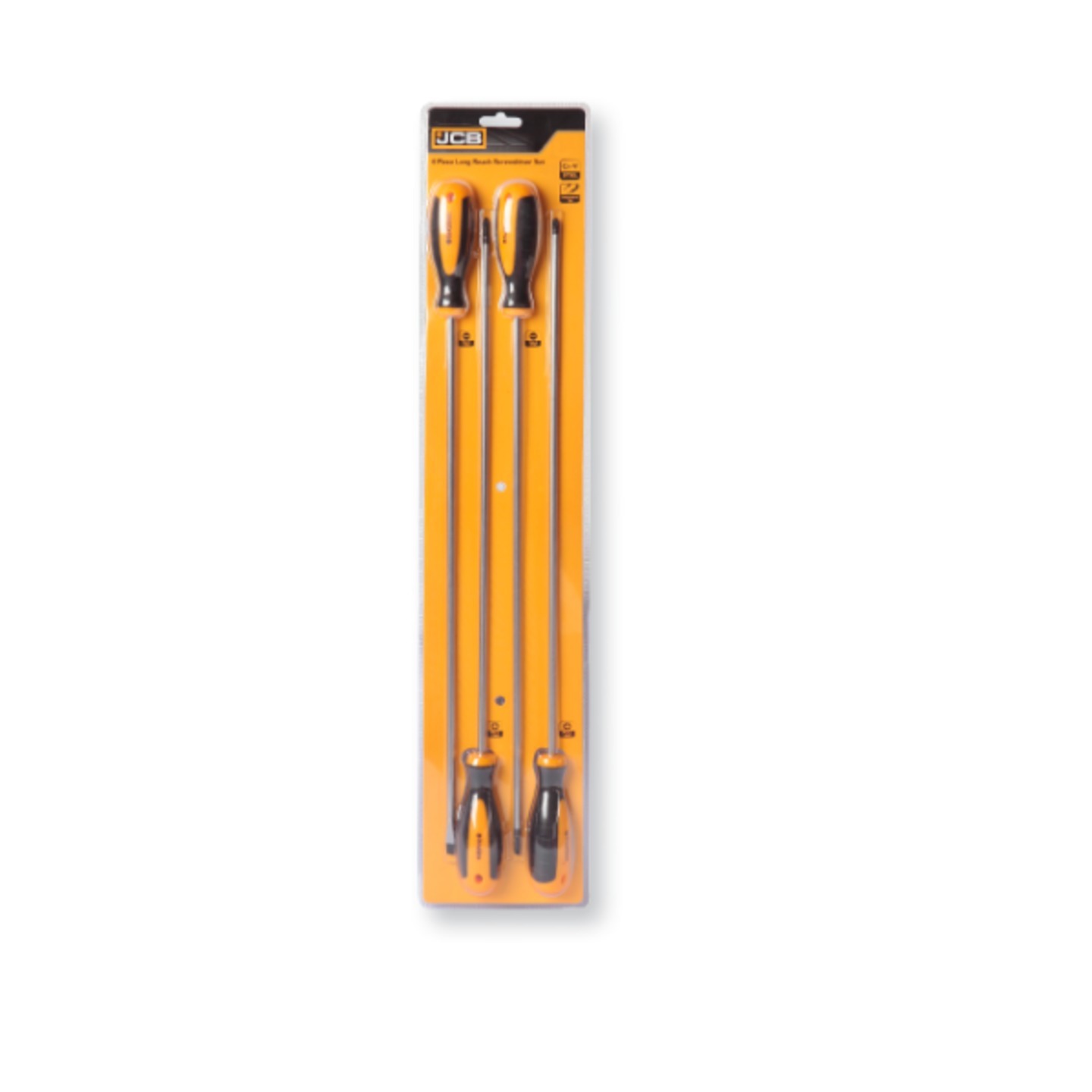 4 PIECE LONG REACH SCREWDRIVER SET