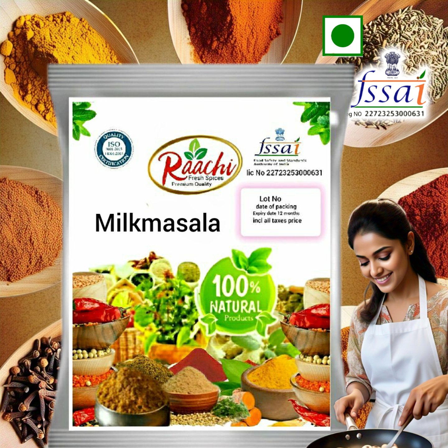 Raachi Milk Masala 100gm 