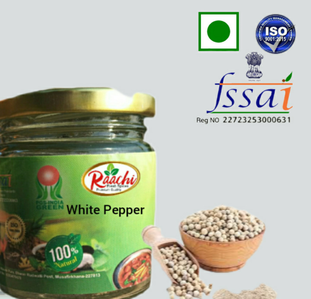 Raachi White Pepper jar pack 100gm