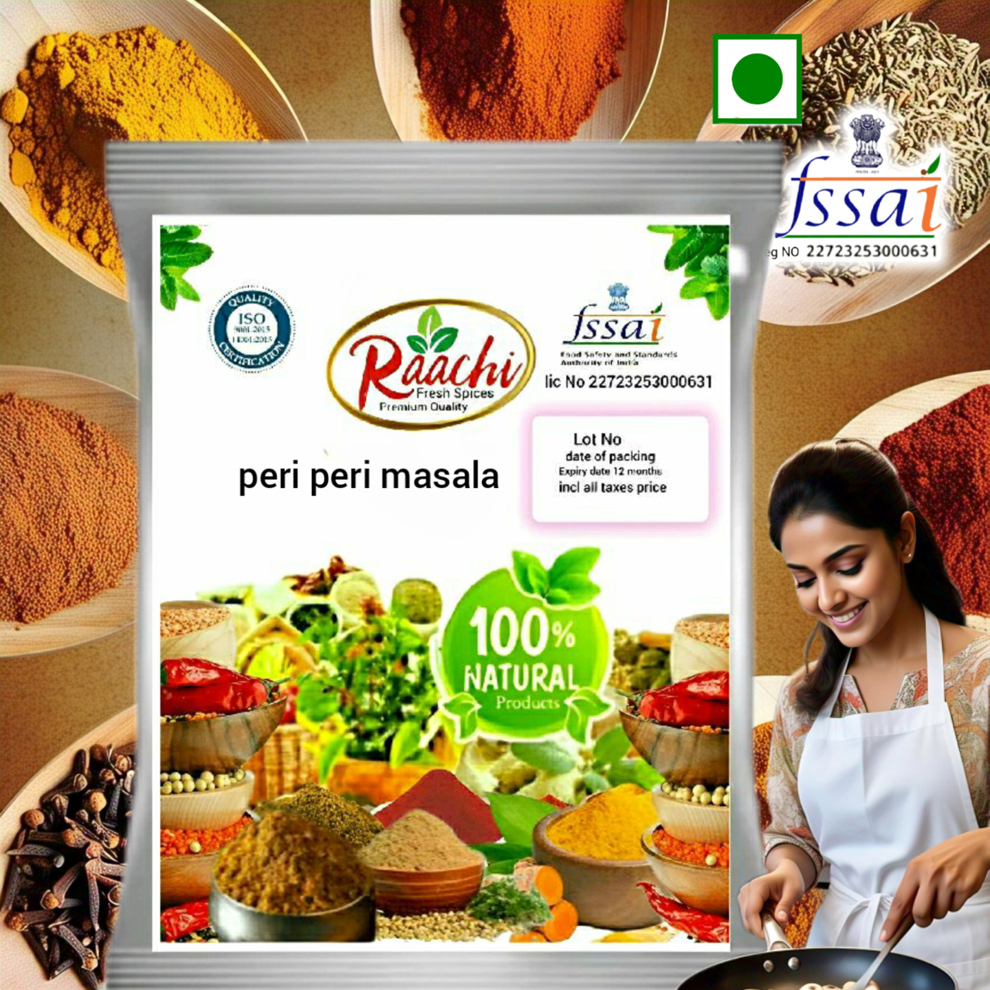 Raachi peri peri masala  100gm