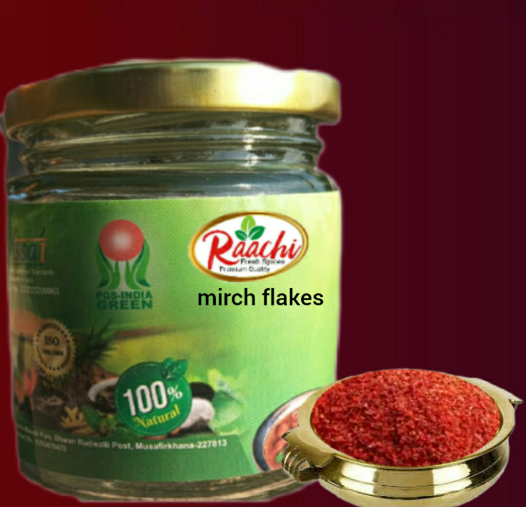 Raachi mirch flakes  jar pack 100gm 