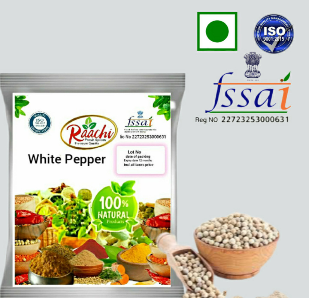 Raachi White pepper 100 gms