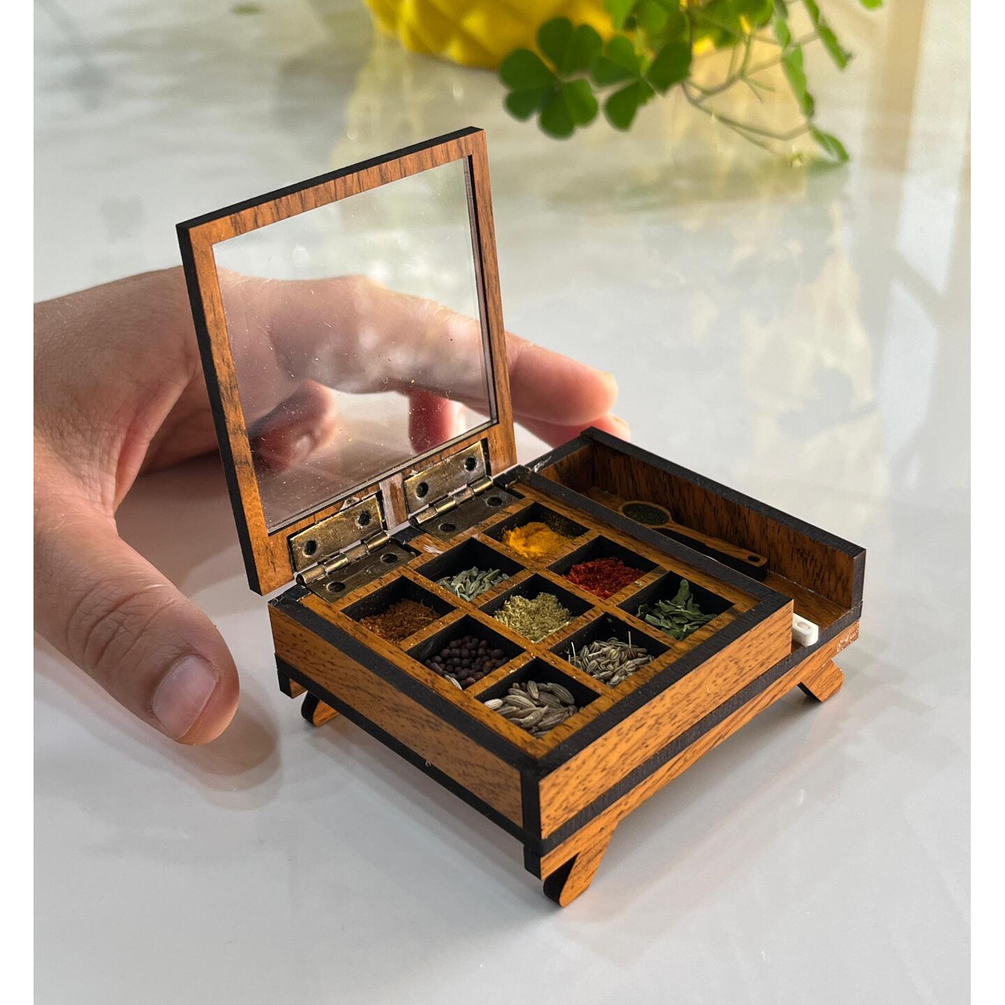 Miniature Wooden spice holder