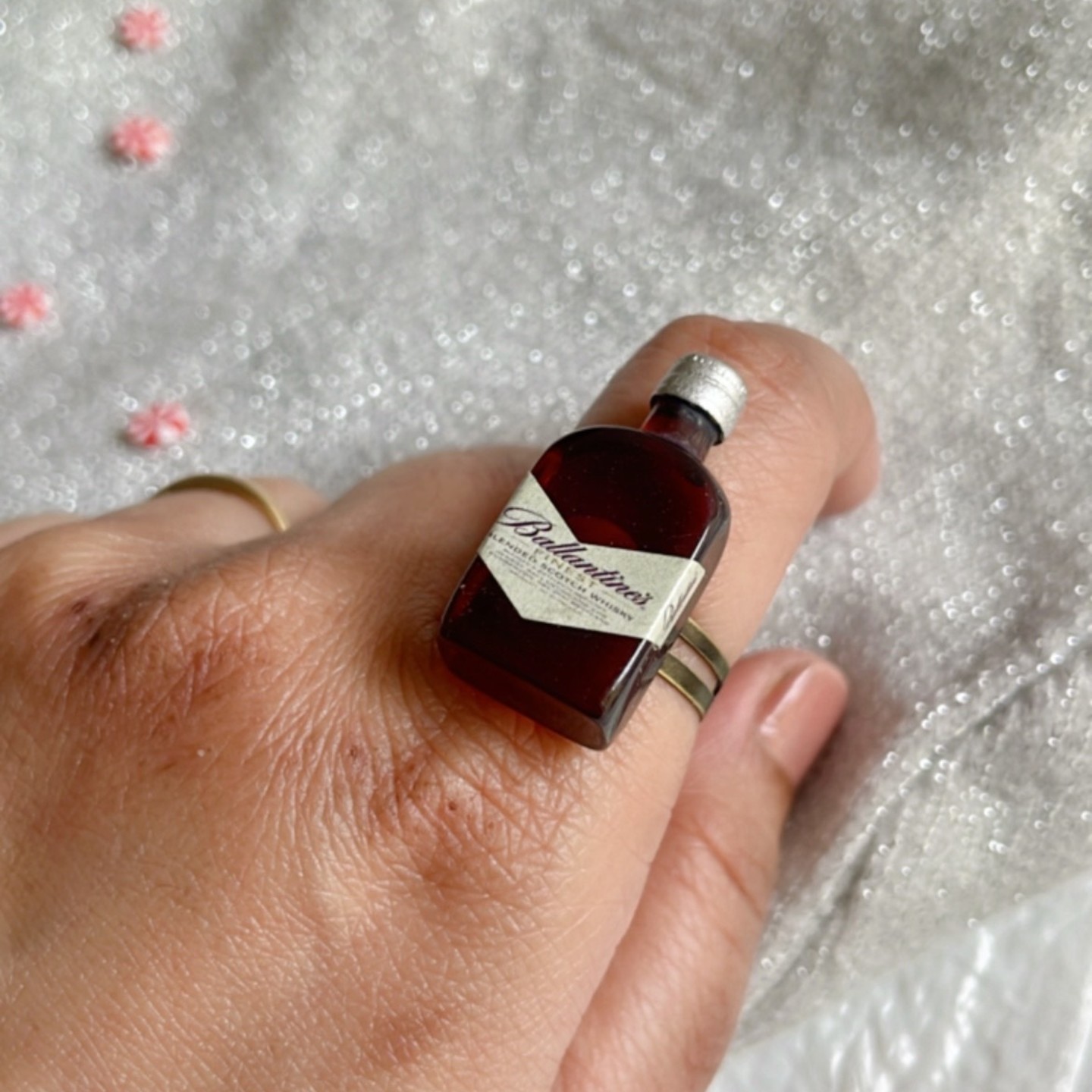 Miniature Ballentine Whiskey Ring