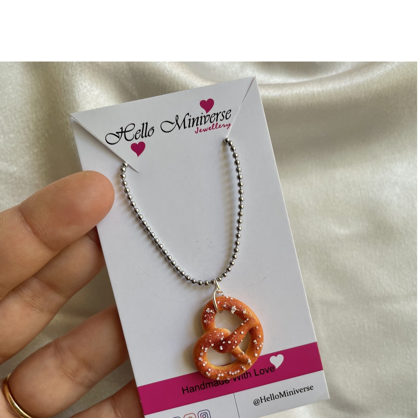 Miniature Pretzel Necklace