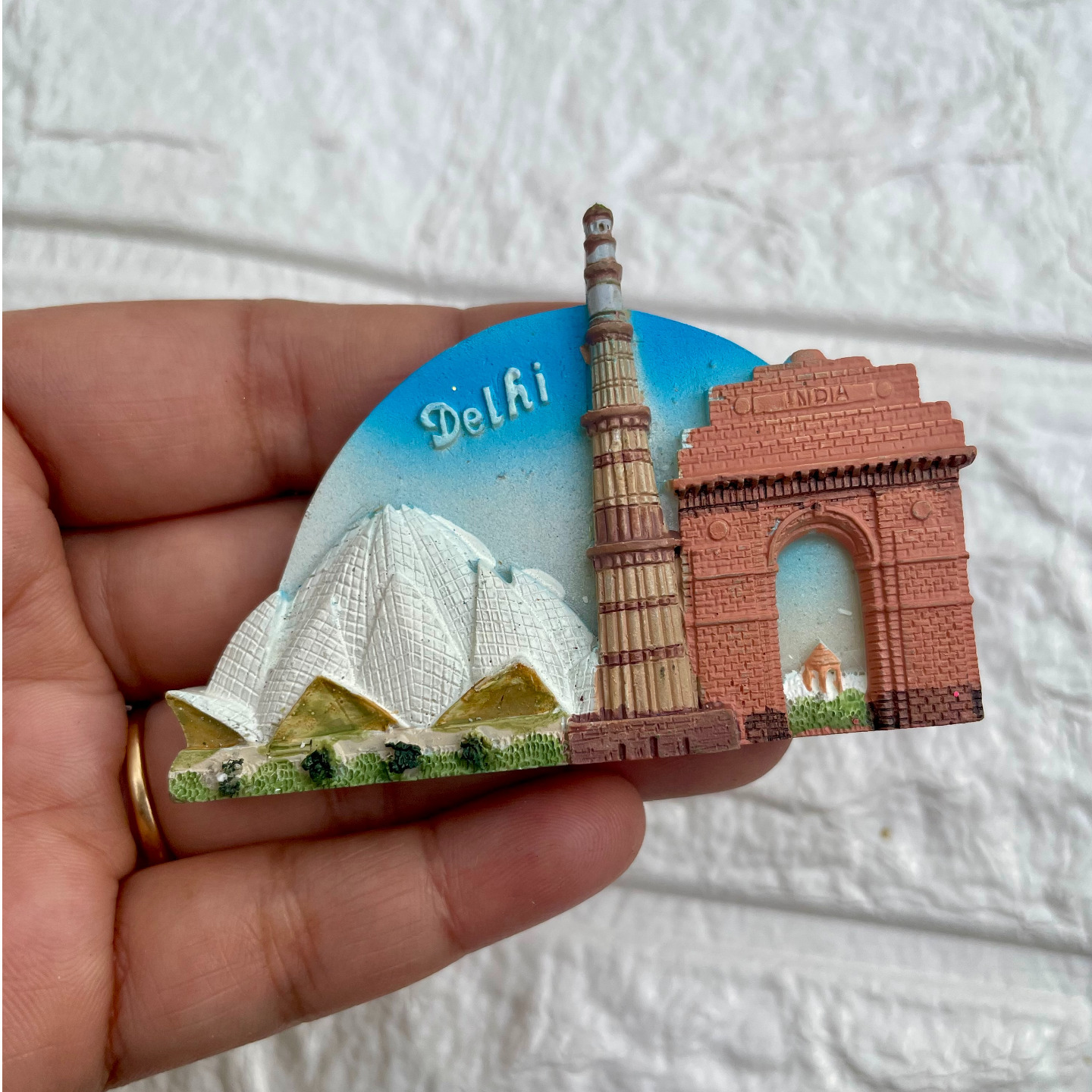 Delhi Tourist Places Fridge Magnet