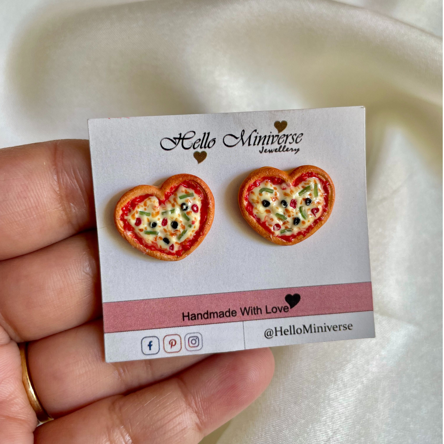Miniature Pizza Studs