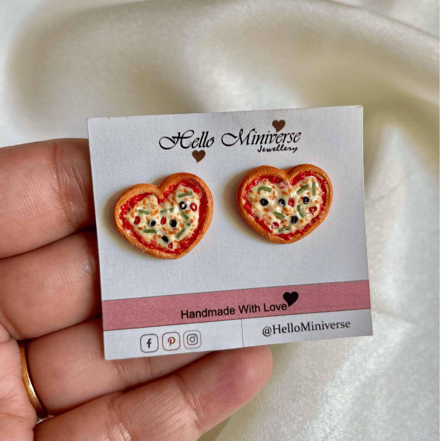 Miniature Pizza Studs