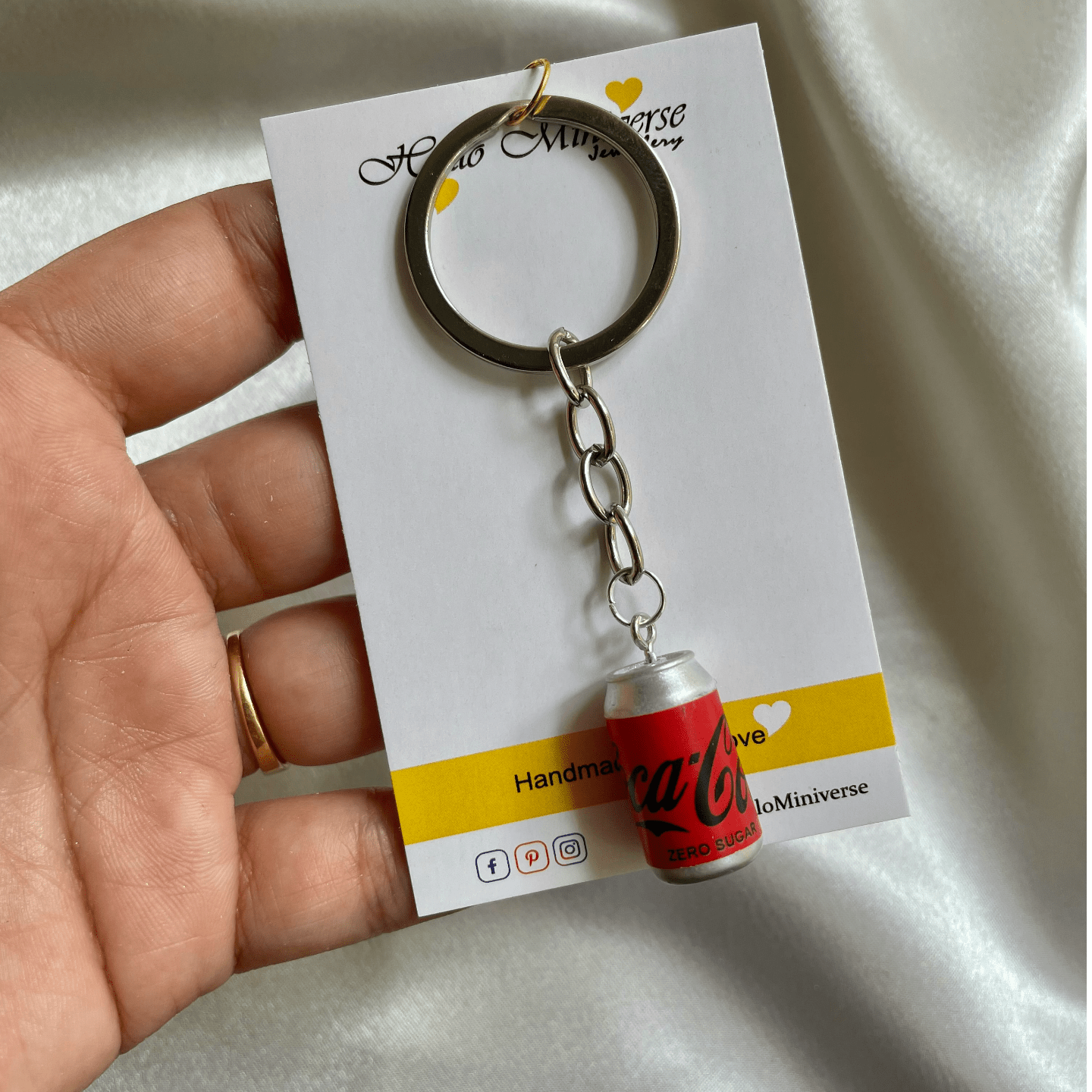 Miniature Coca-Cola Can Keychain 