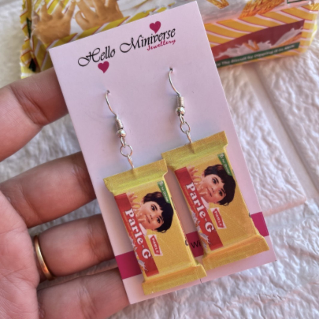 Miniature Parle-G Earrings