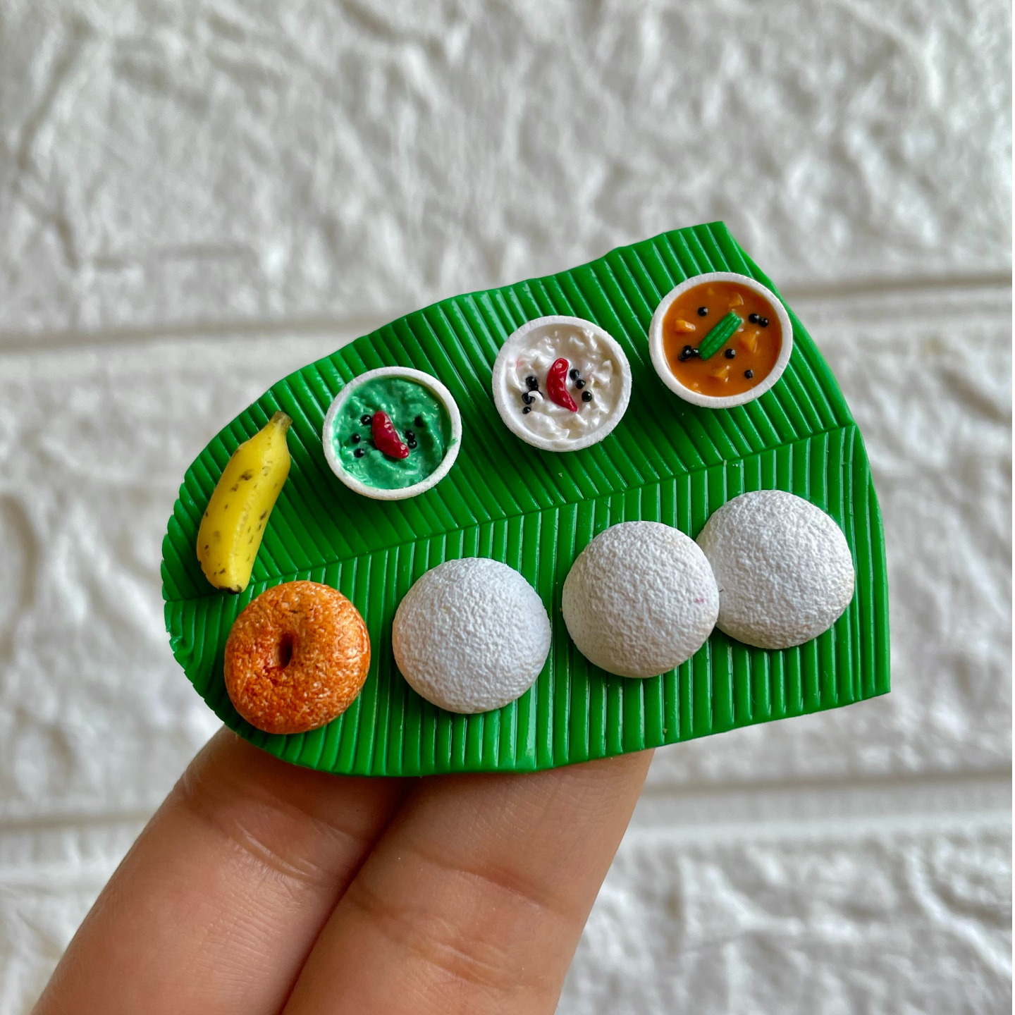 Miniature Idli Vada Fridge Magnet