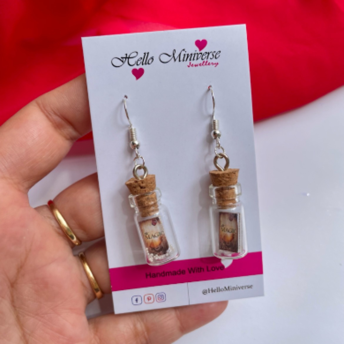 The Magic Book Earrings 