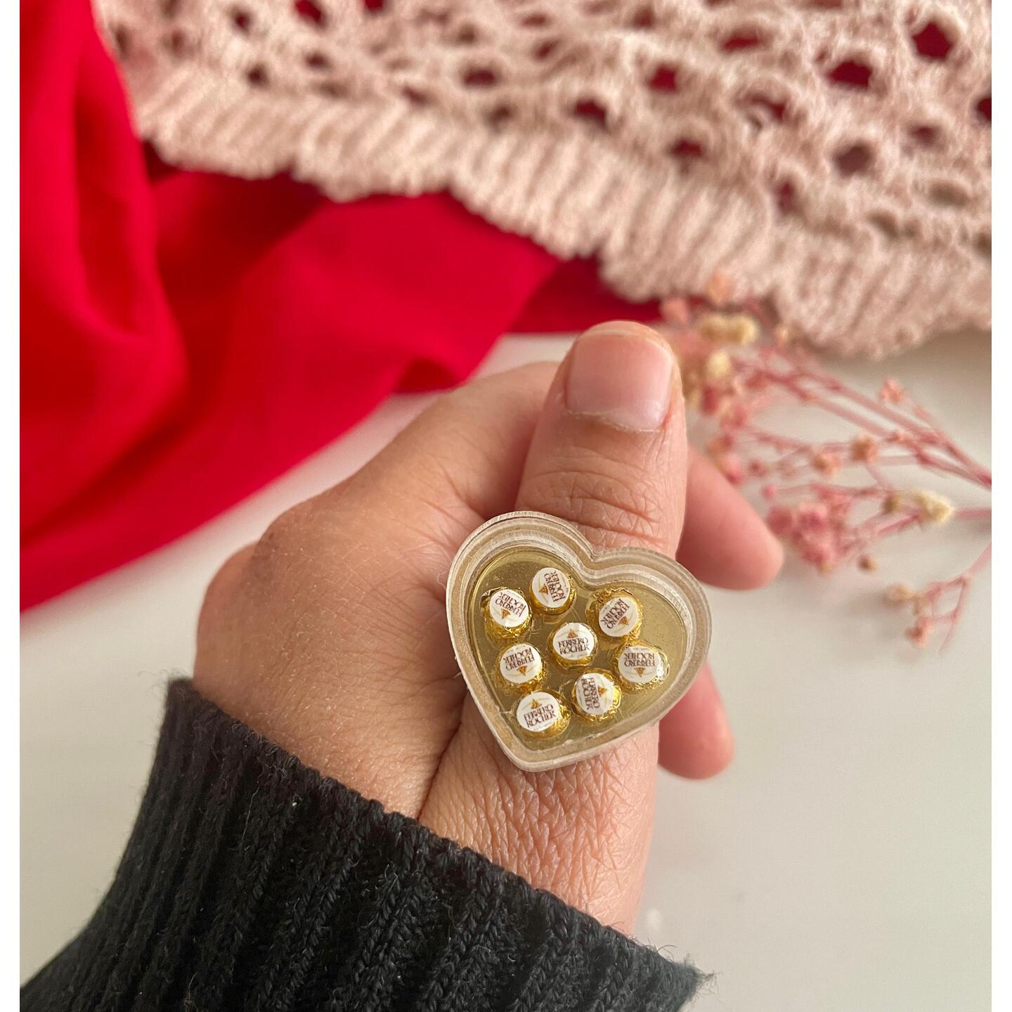Miniature Ferrero Rocher Ring