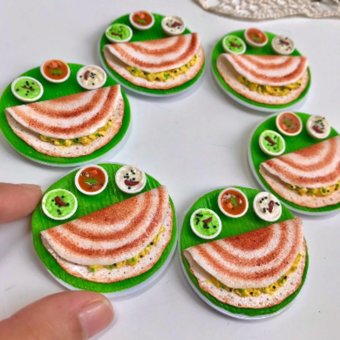 Miniature Masala Dosa Fridge Magnet