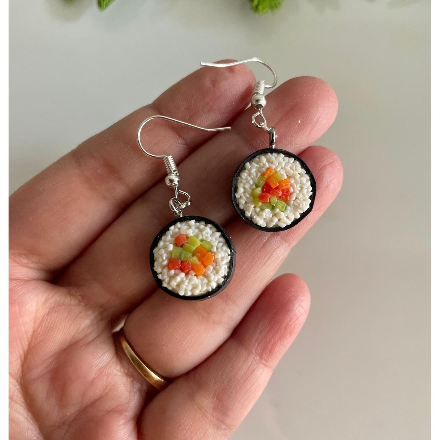 Miniature Sushi Earrings 