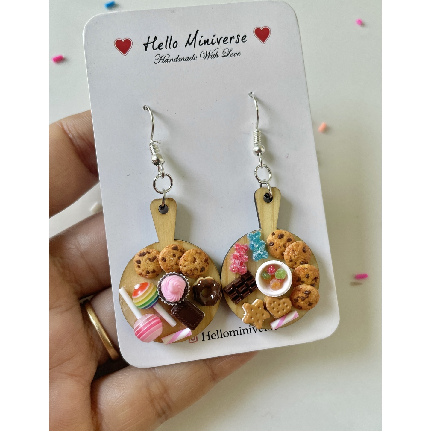 Miniature Candyland Cookies Earrings