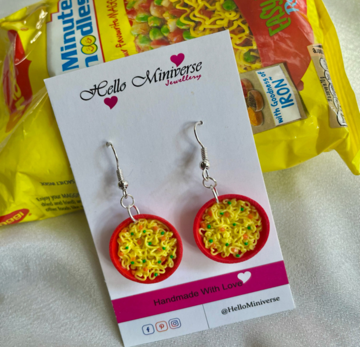 Miniature Noodles Earrings