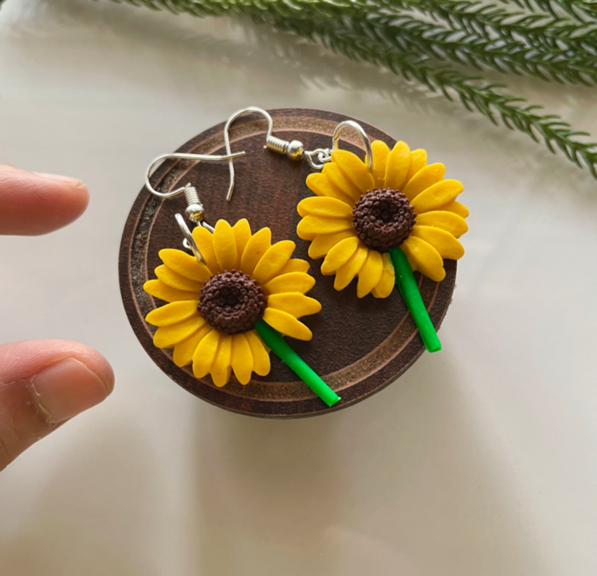 Miniature Sunflower Earrings 