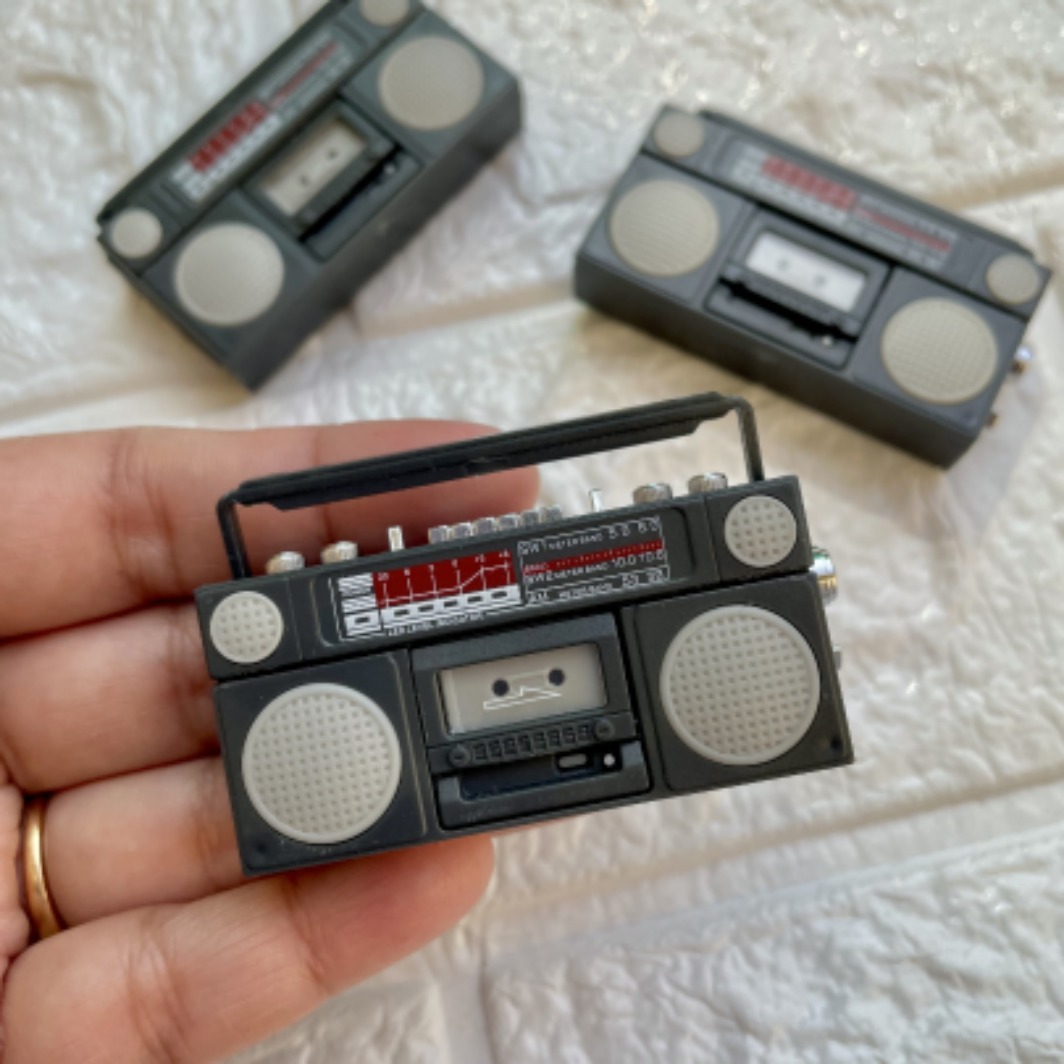 Miniature Ratro Tap Recorder Fridge Magnet