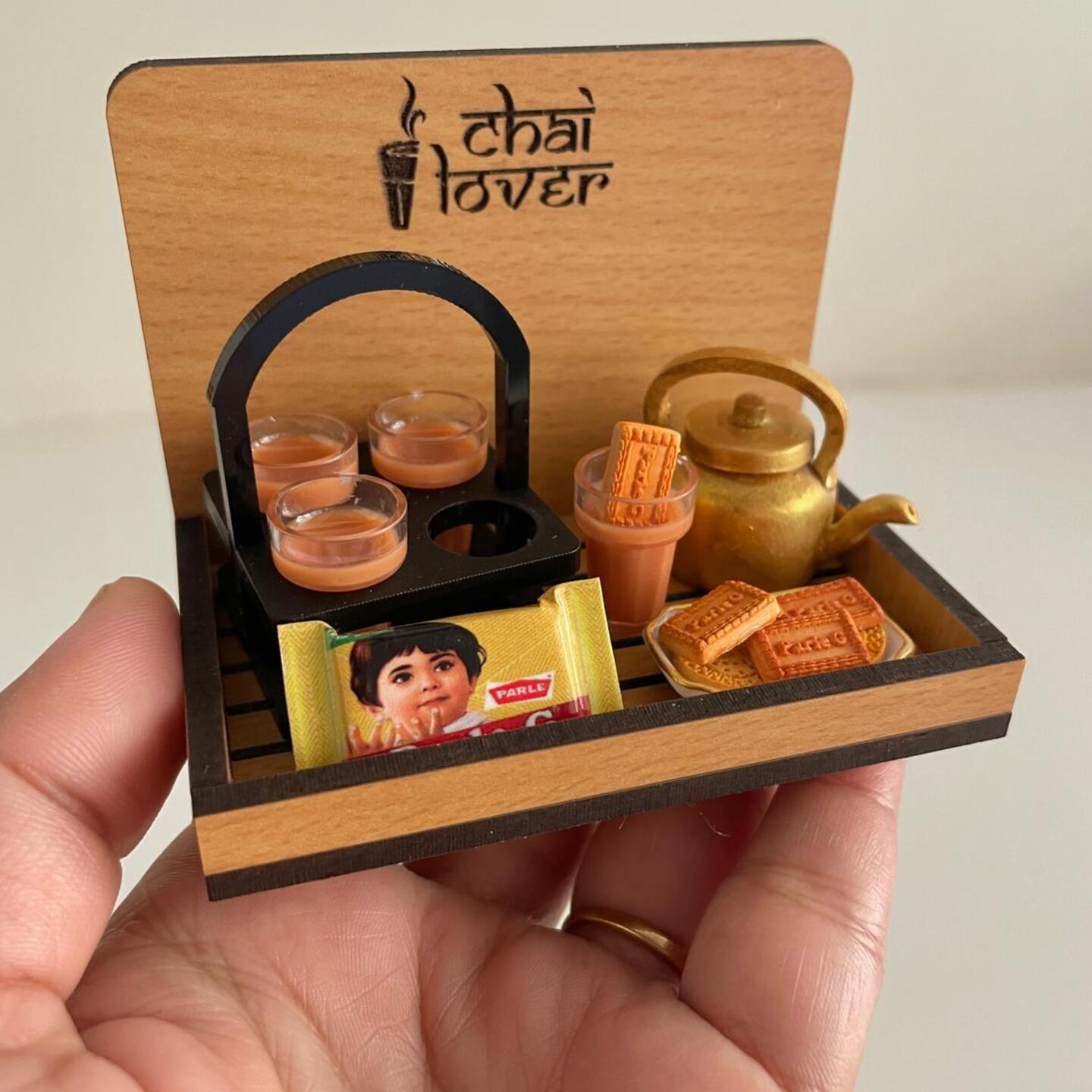 Miniature Breakfast Chai Platter Magnet